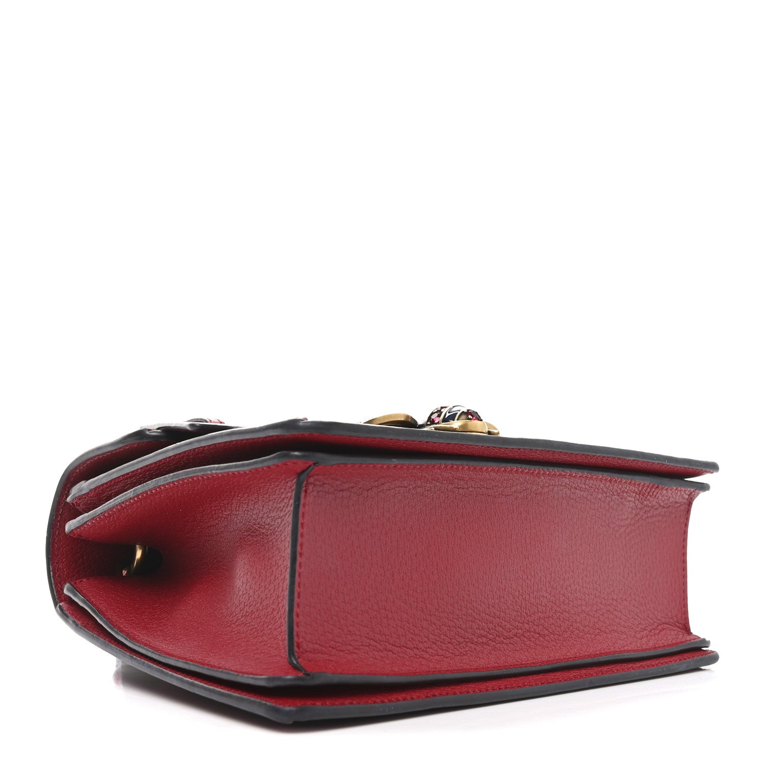 GG Supreme Monogram Small Queen Margaret Top Handle Bag Red