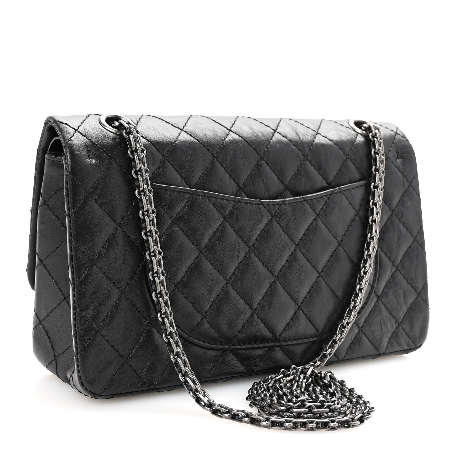 Aged Calfskin Lucky Charms 2.55 Reissue 225 Flap Black