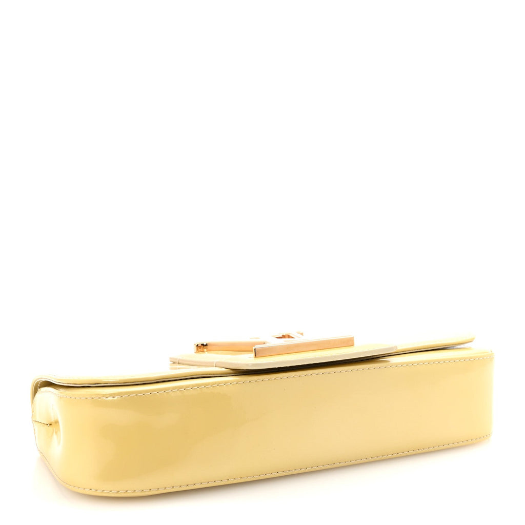 Patent Sobe Clutch Blanc Corail