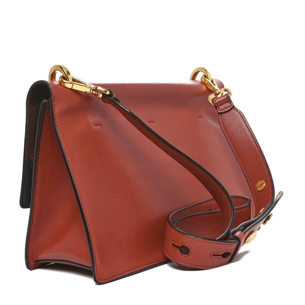 Vitello Grace Matte F is Fendi Kan U Shoulder Bag Rust