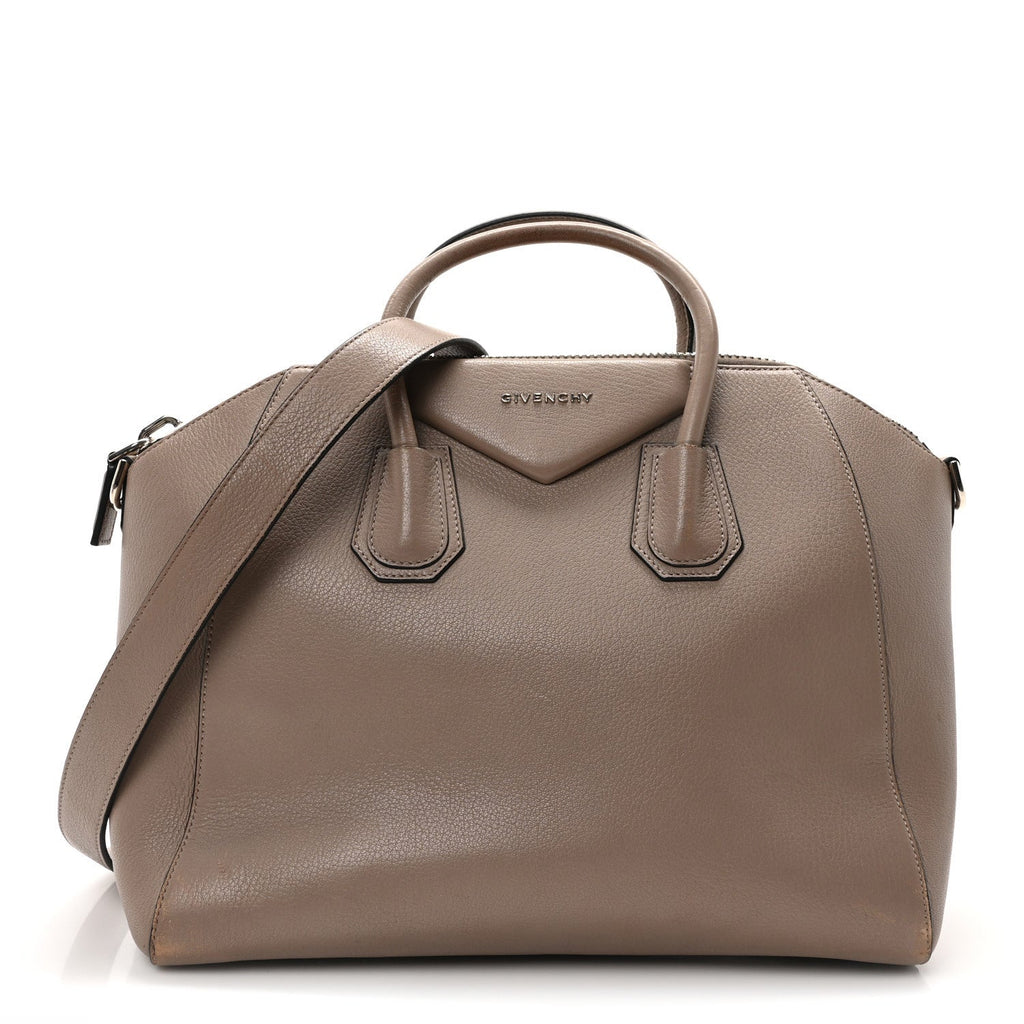 Sugar Goatskin Medium Antigona Mastic