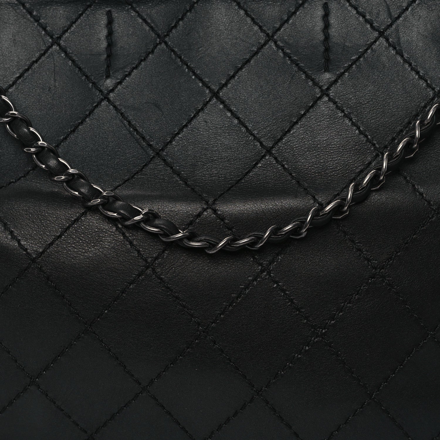 Calfskin CC Pocket Tote Black