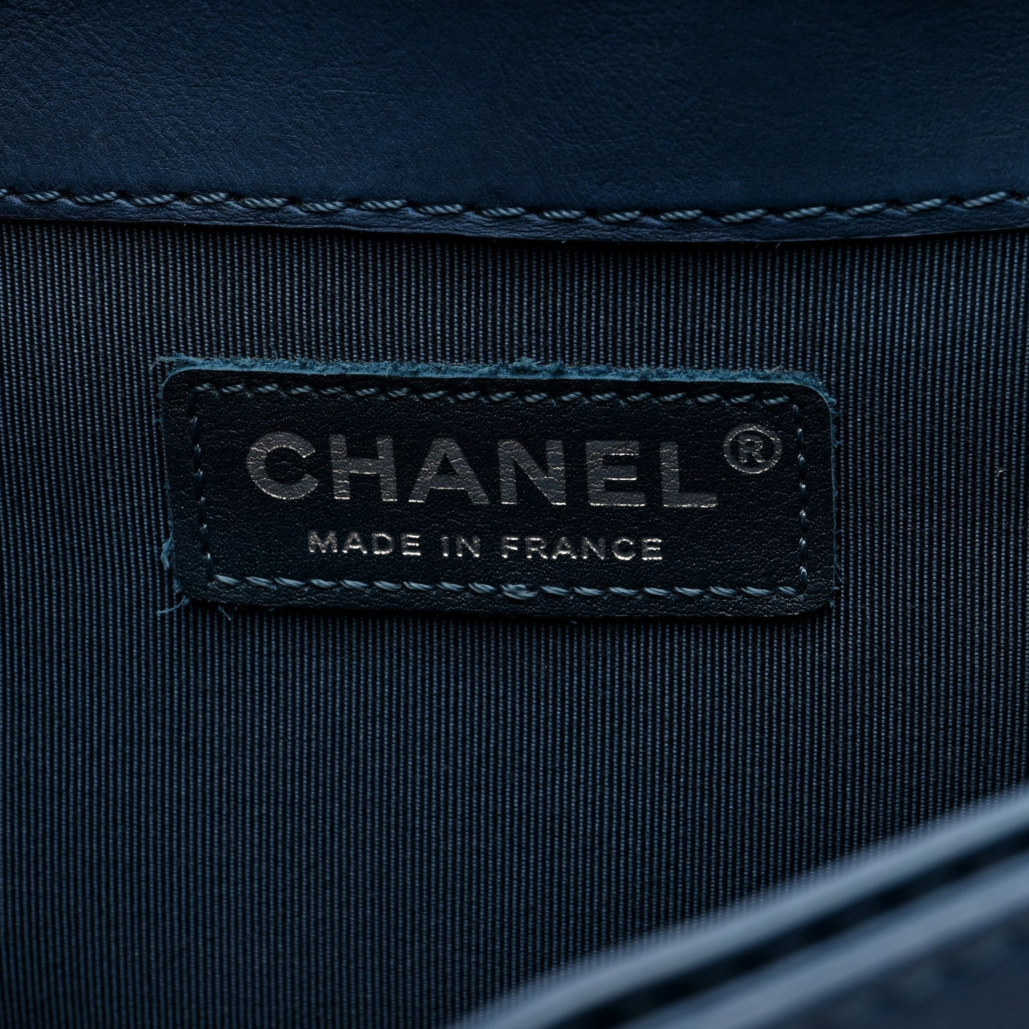 Calfskin Medium Boy Reverso Flap Blue