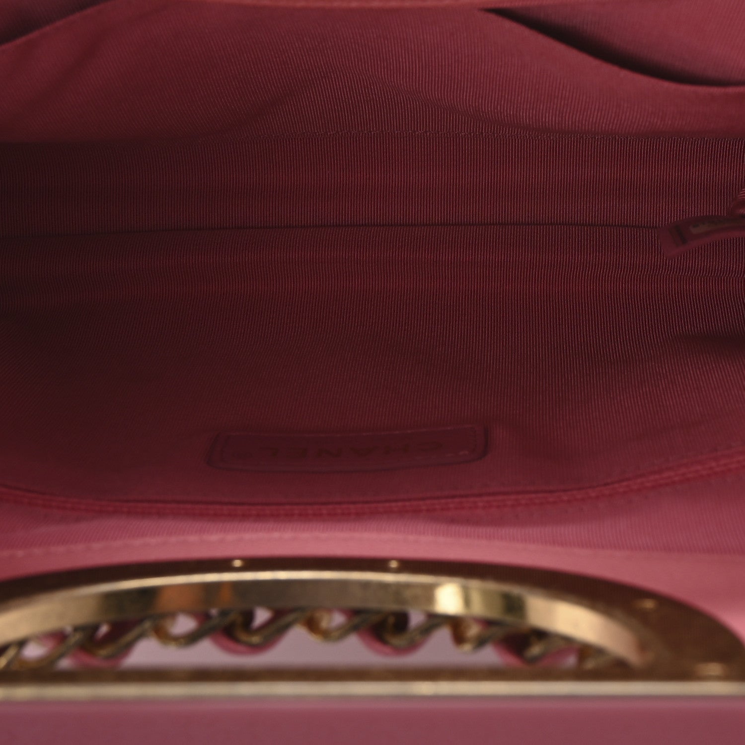 Caviar Quilted A Real Catch Clutch Pink