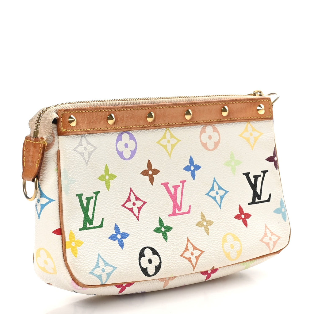Monogram Multicolor Pochette Accessories White