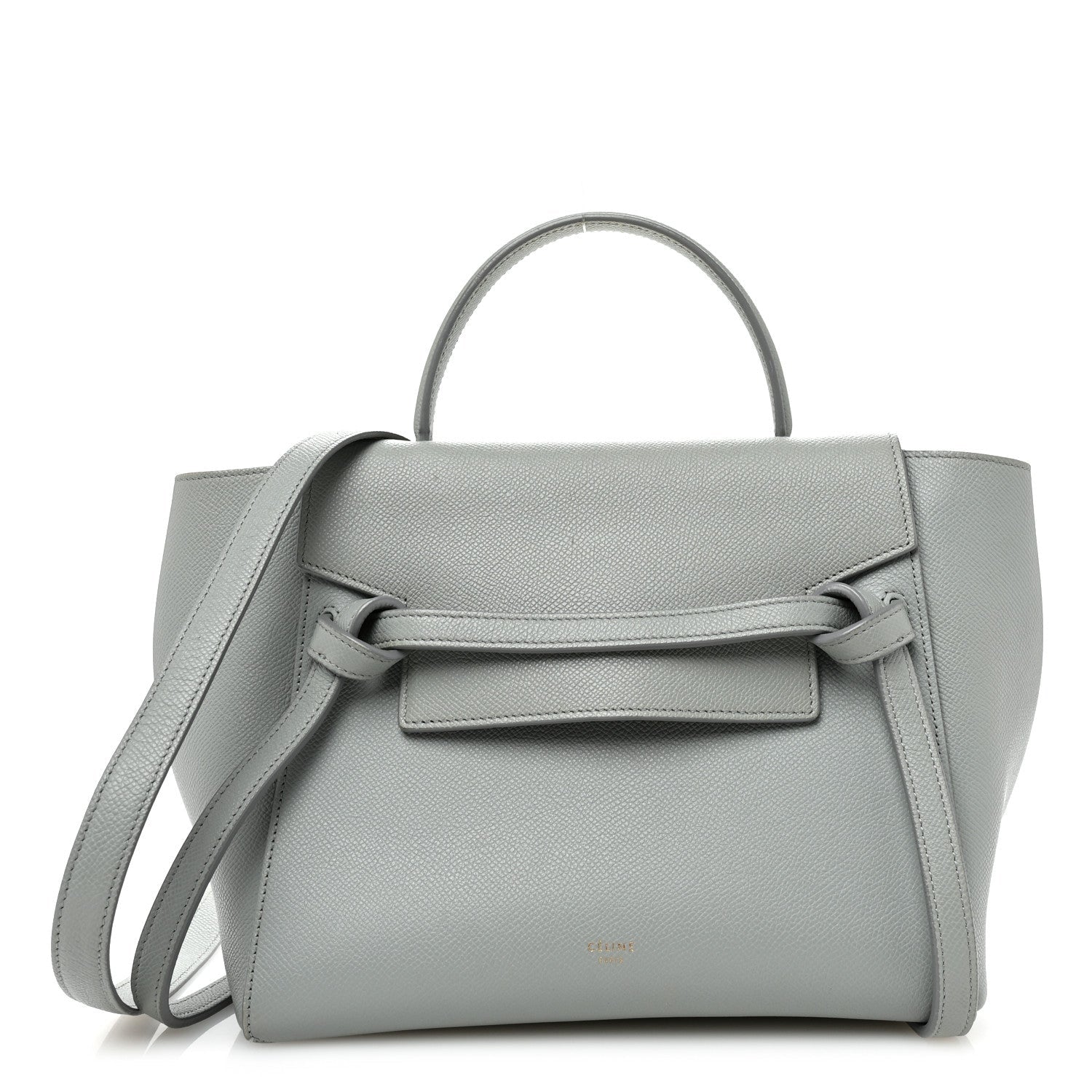 Grained Calfskin Mini Belt Bag Cloud