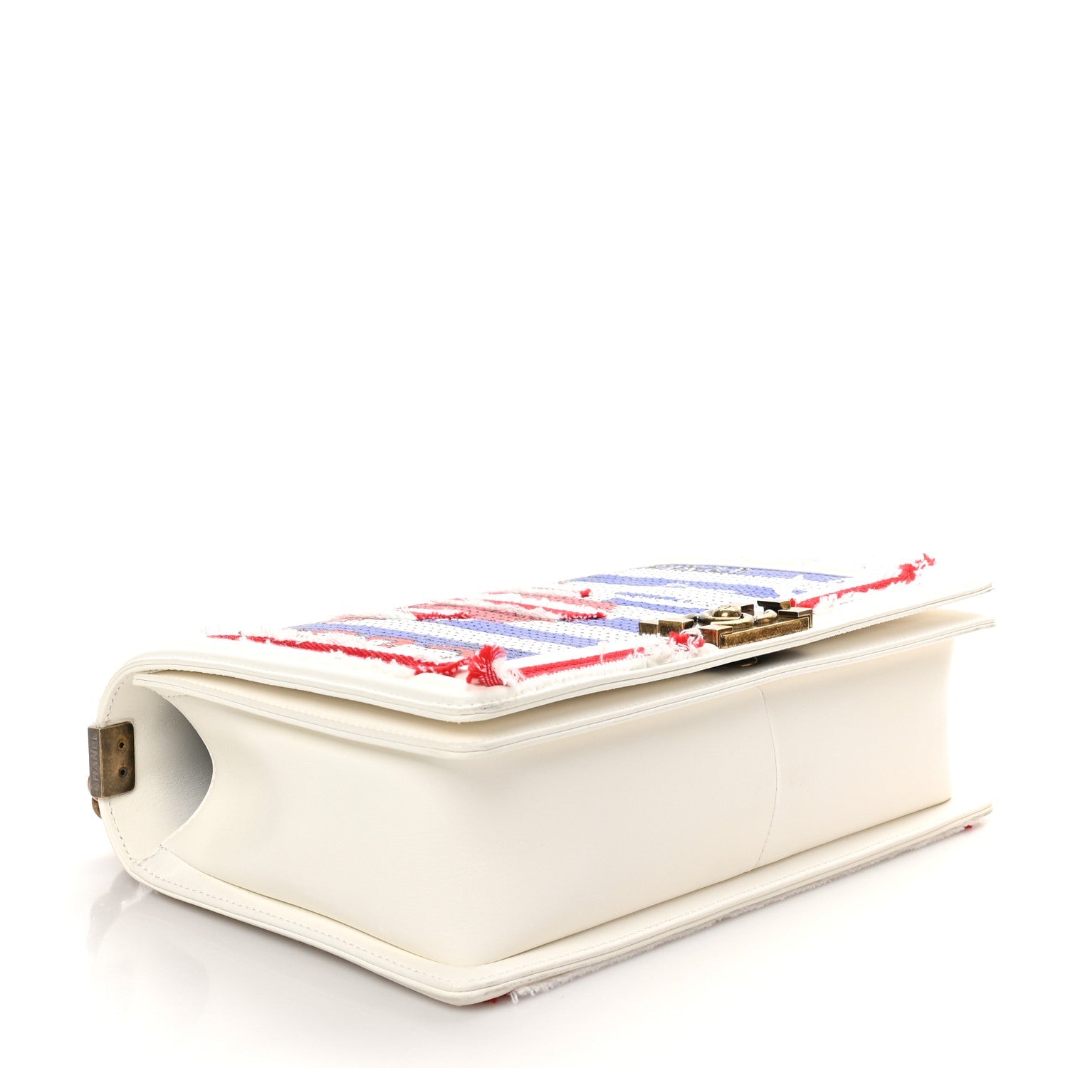 Sequin Canvas New Medium Cuba Boy Flap White Blue Red