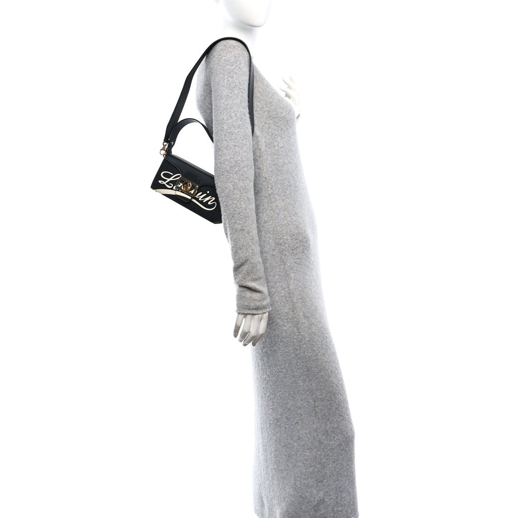 Calfskin Logo Nano Pencil Bag Black