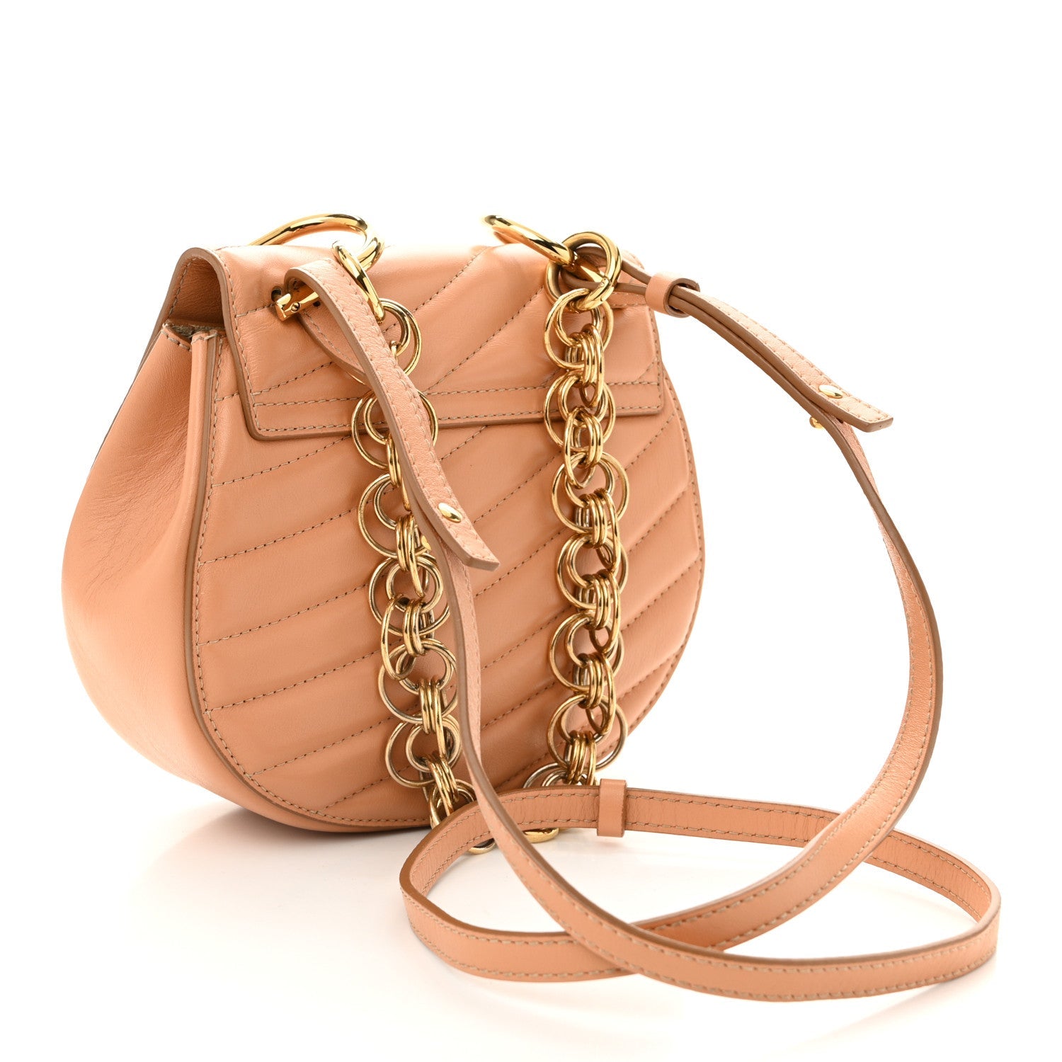 Calfskin Quilted Mini Drew Bijou Shoulder Bag Blushy Pink