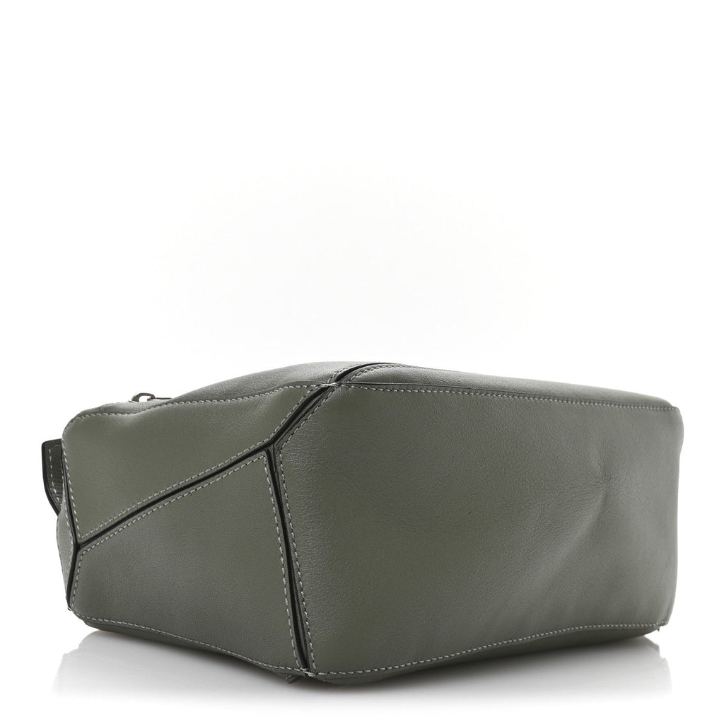 Calfskin Puzzle Bumbag Dark Sage