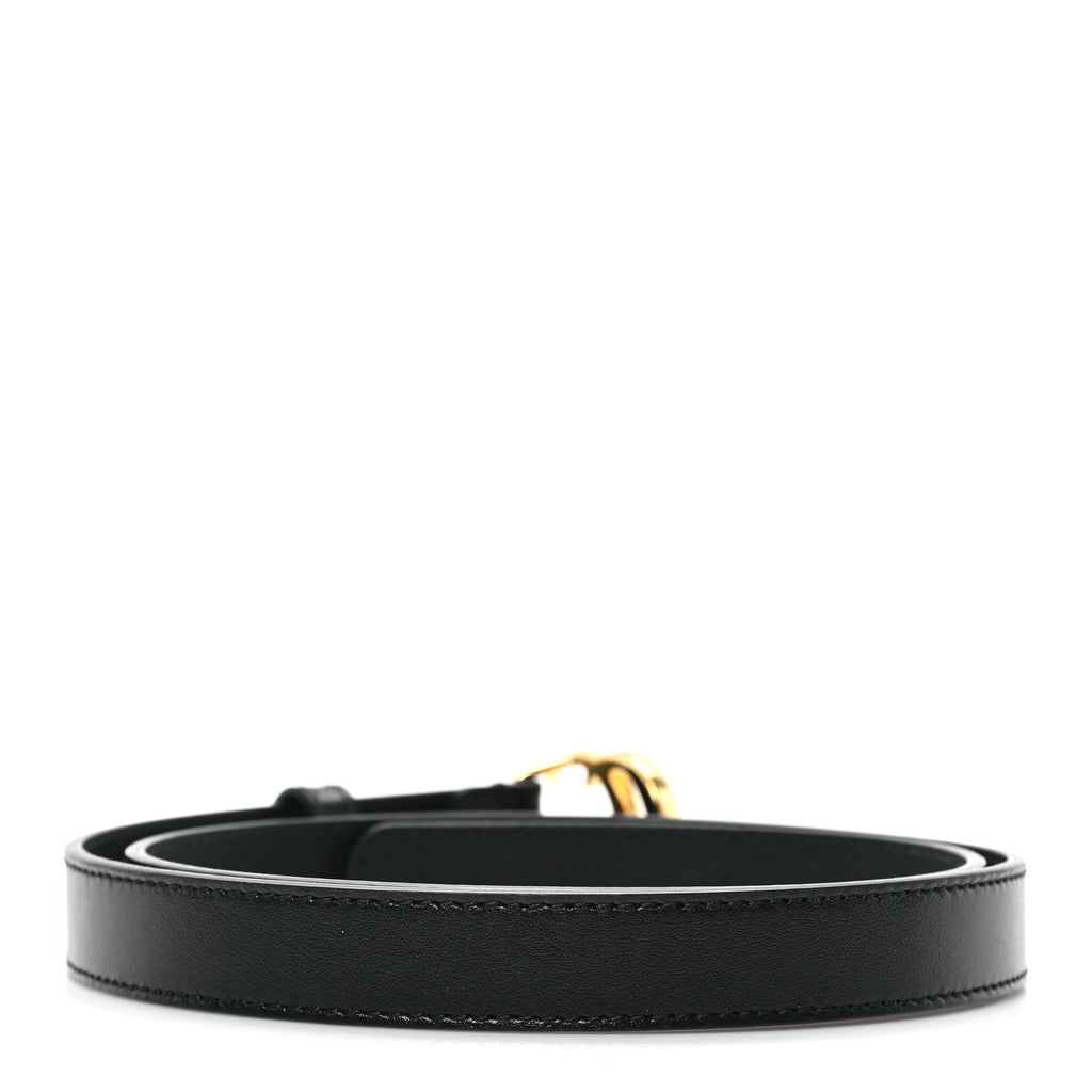 Calfskin Double G 20mm Belt 80 32 Black