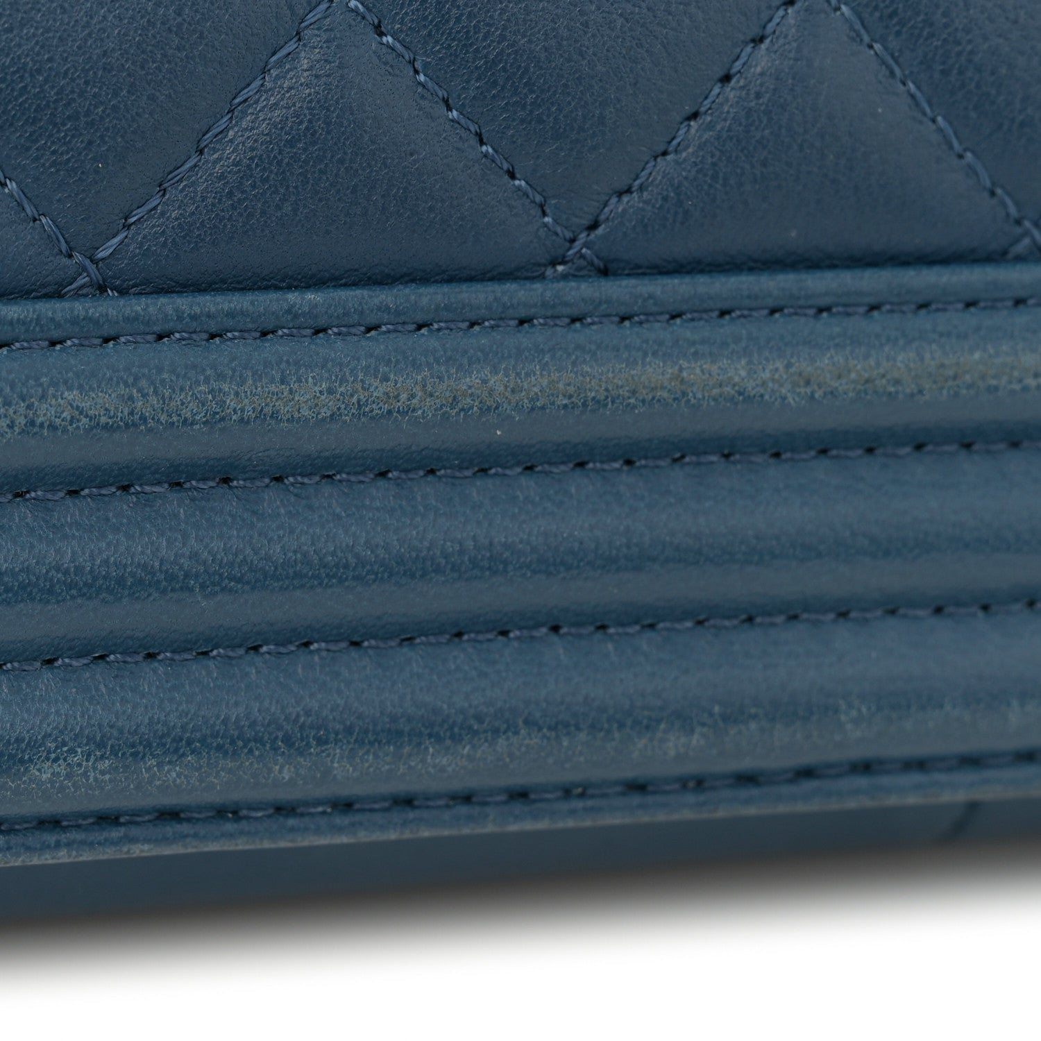 Lambskin Quilted New Medium Boy Flap Dark Blue