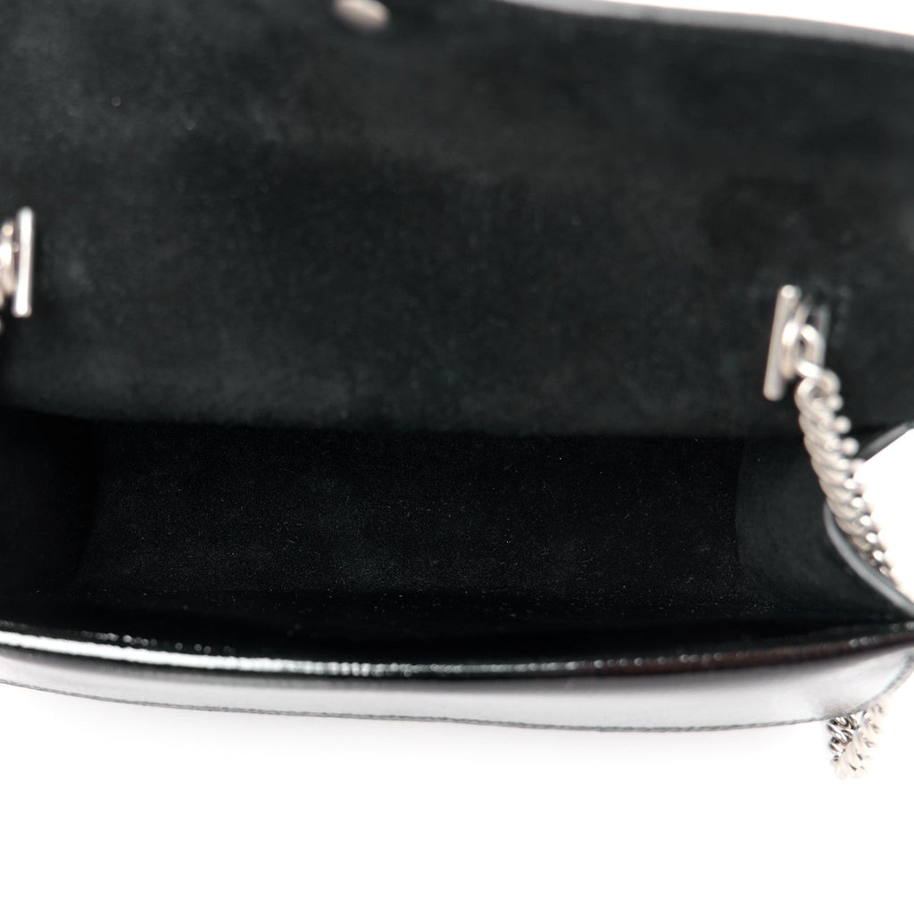 Crinkled Patent Mini Dionysus Shoulder Bag Black