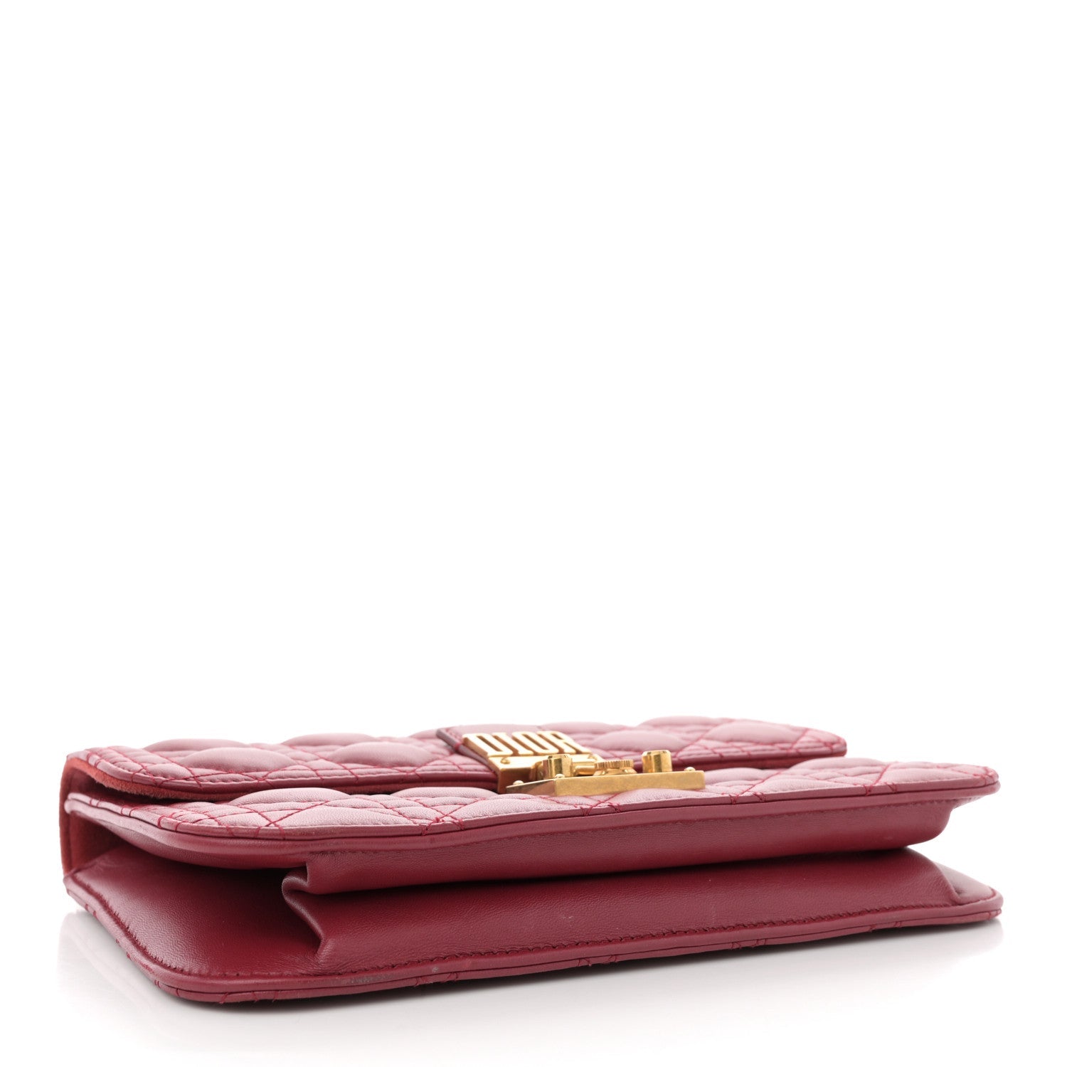Lambskin Cannage Large Dioraddict Flap Red