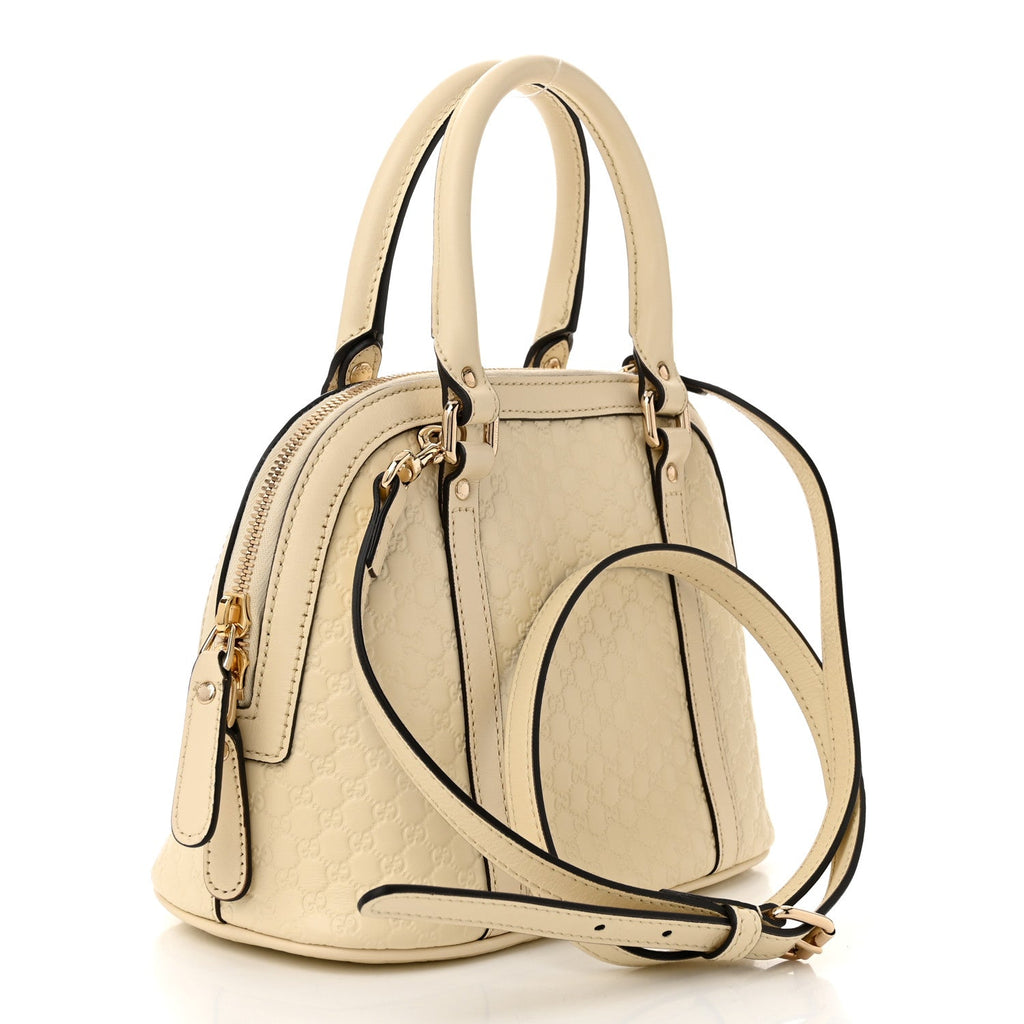 Soft Microguccissima Mini Dome Bag Ivoire