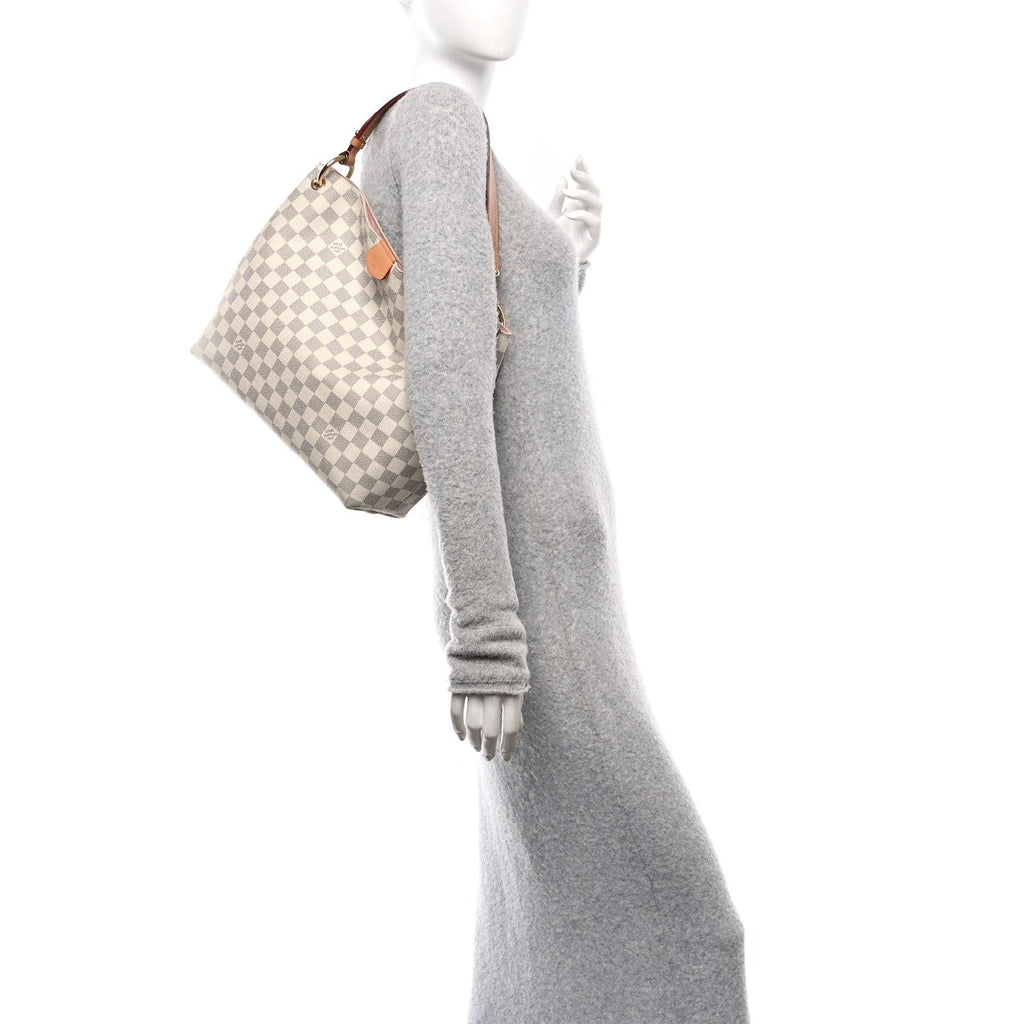 Damier Azur Graceful PM Rose Ballerine