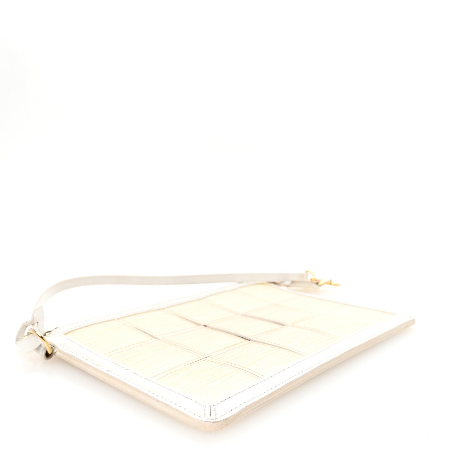 Epi Stretch Delmonico Pochette White