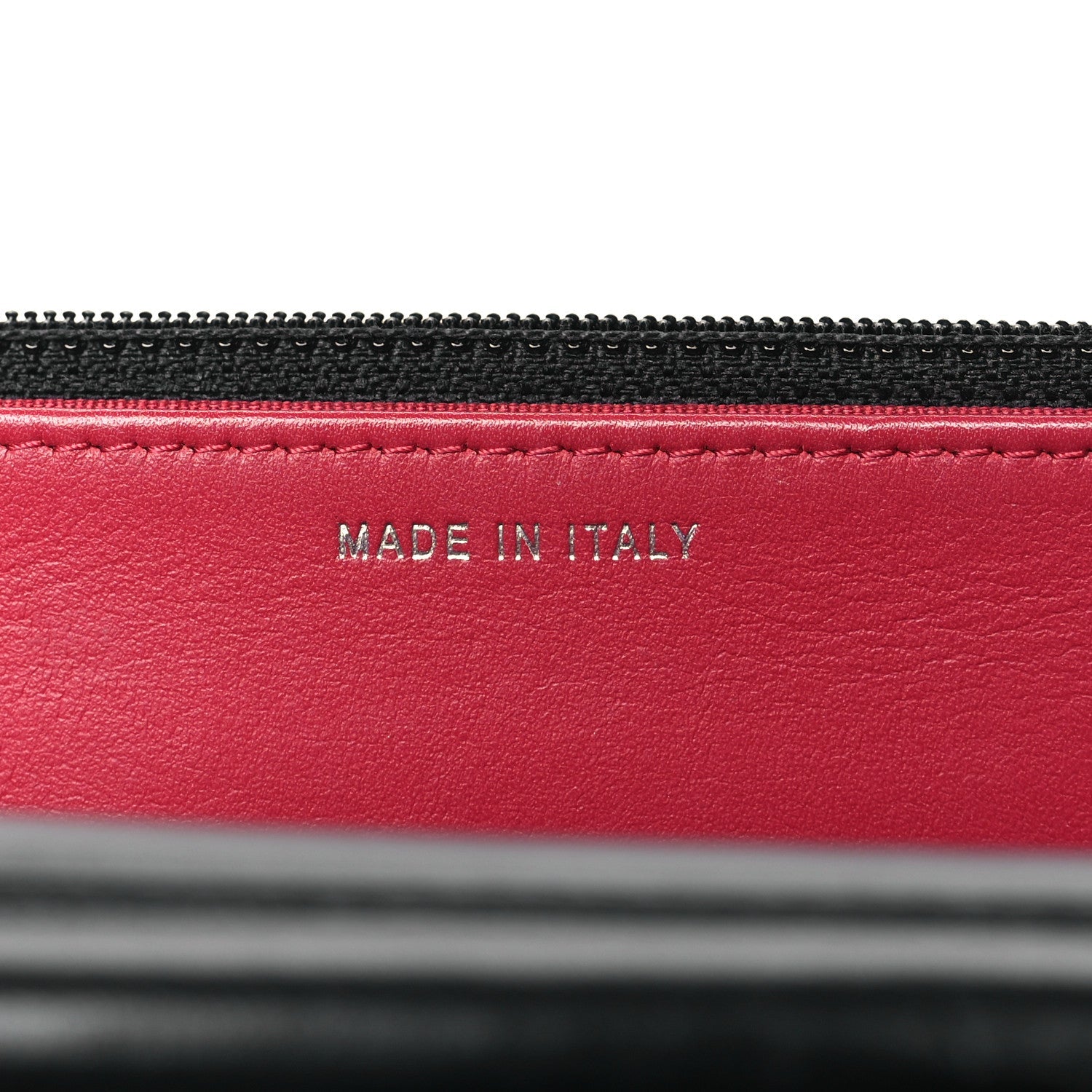 Aged Calfskin Quilted Gabrielle Wallet On Chain WOC Black