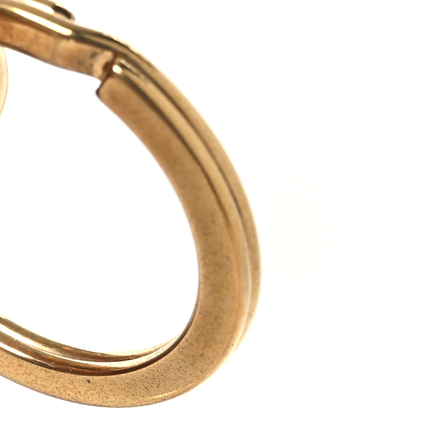 Metal Eclipse Bag Charm Key Holder Gold