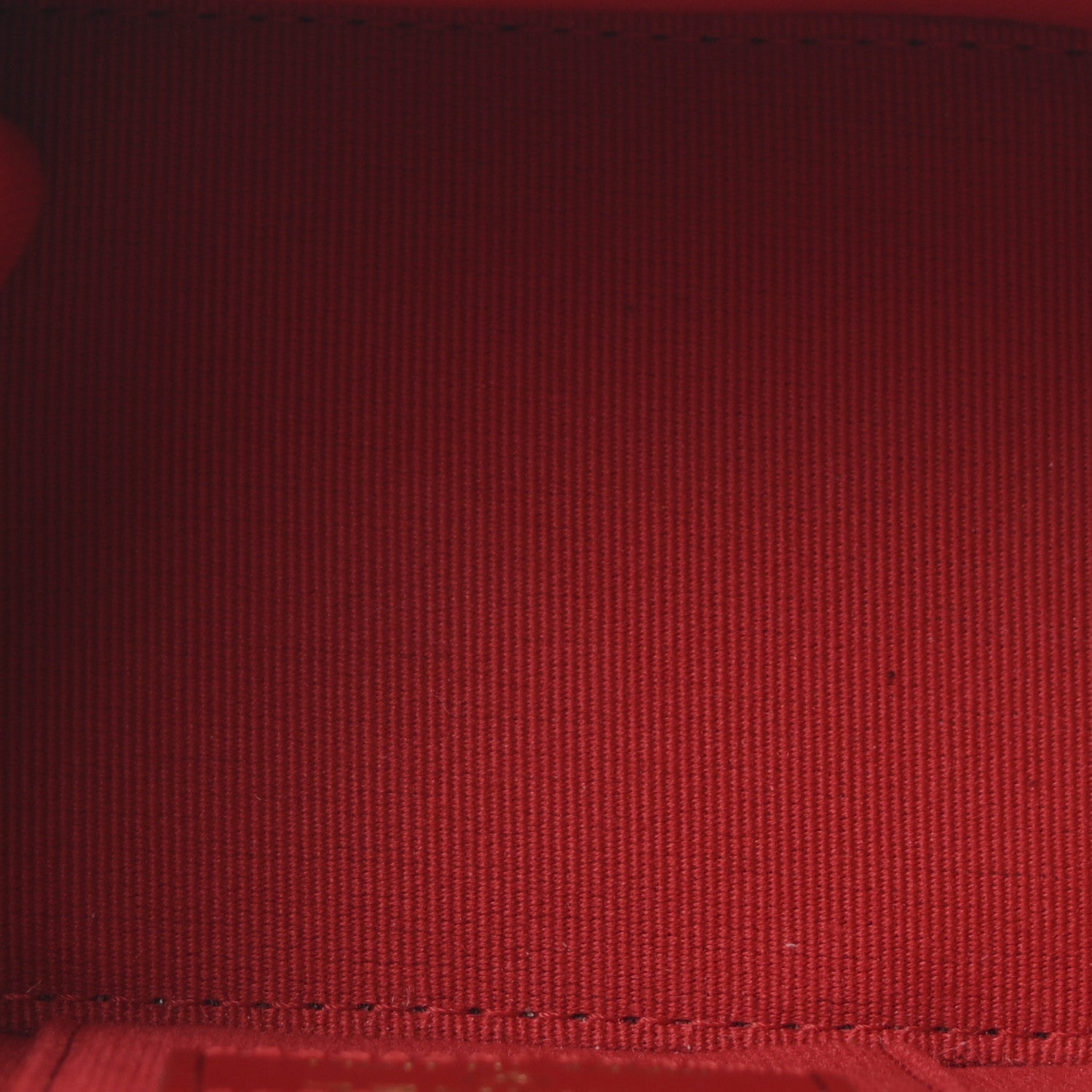 Caviar Quilted Mini Vanity Case With Chain Red