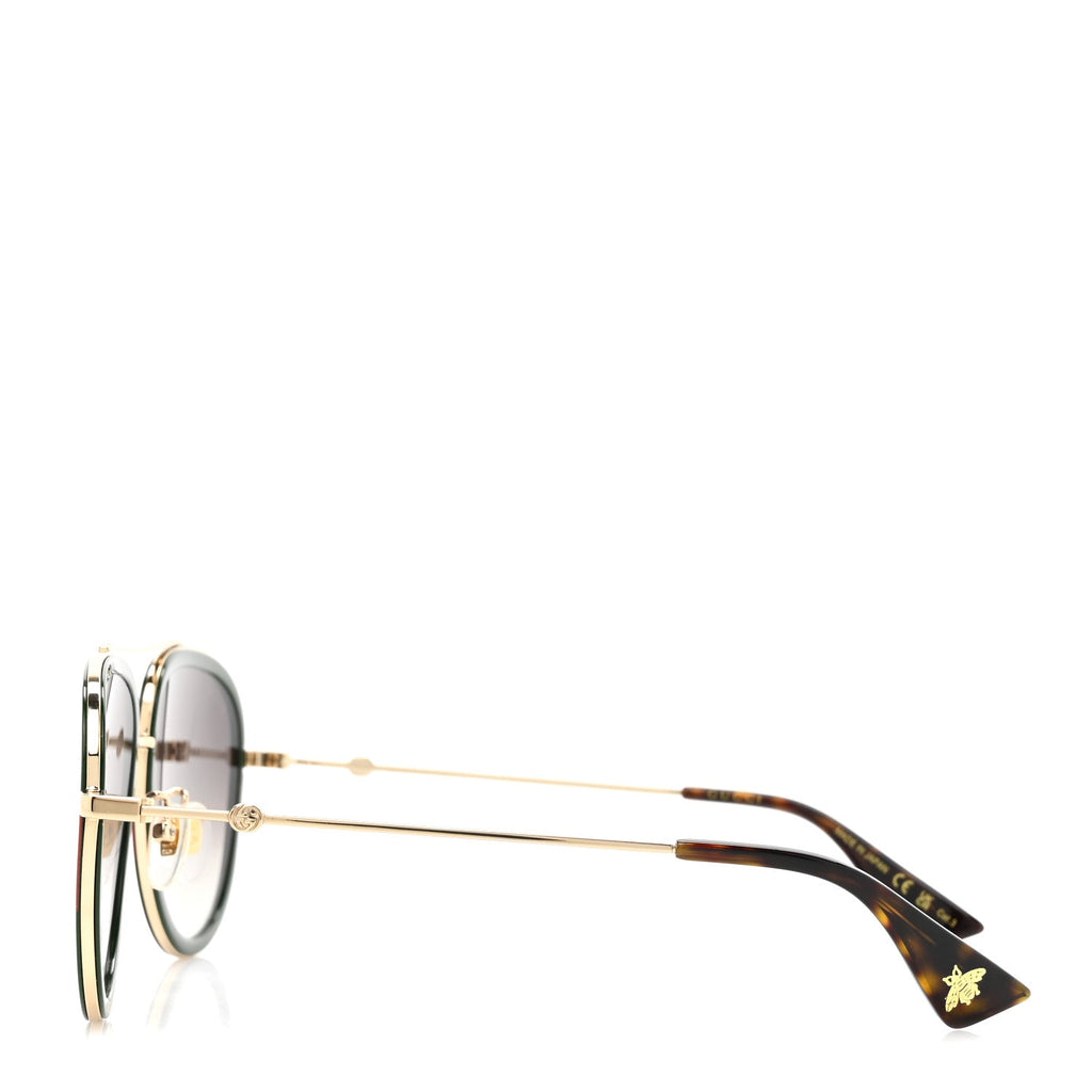 Web Aviator Sunglasses GG0062S Green Red
