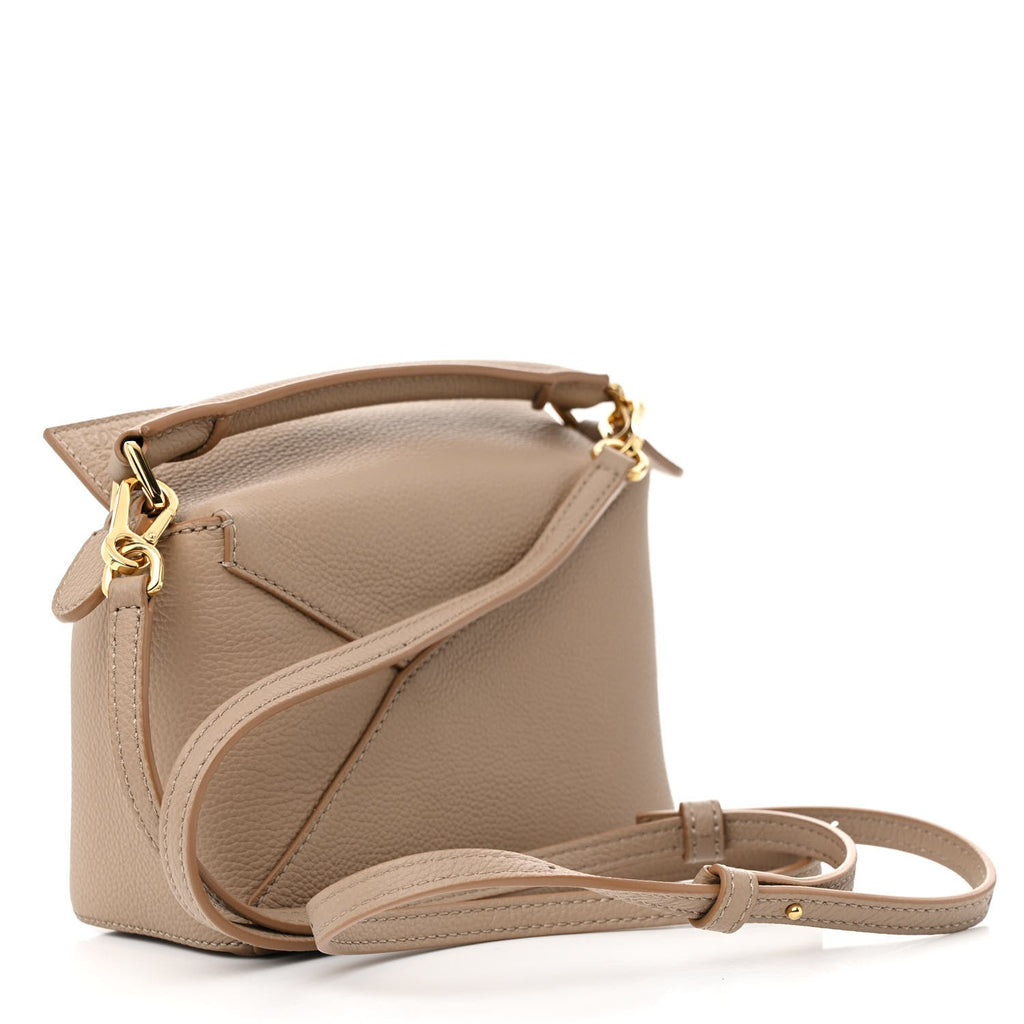 Calfskin Mini Puzzle Edge Bag Sand