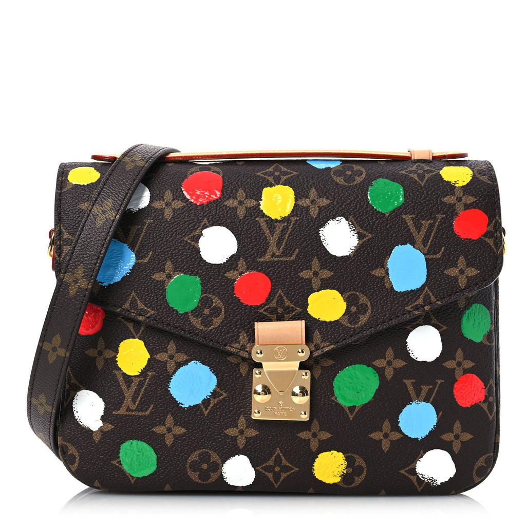 LV x YK Monogram Painted Dots Pochette Metis