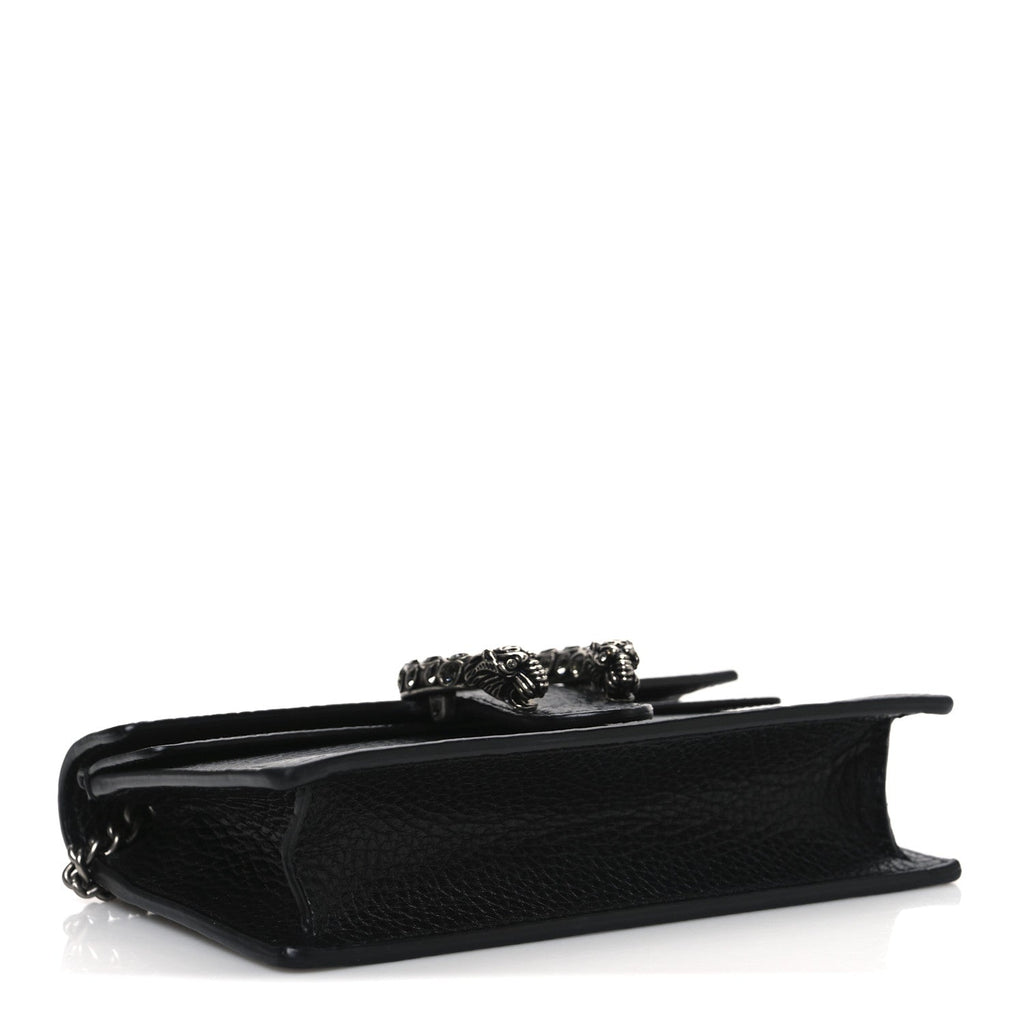 Calfskin Super Mini Dionysus Shoulder Bag Black
