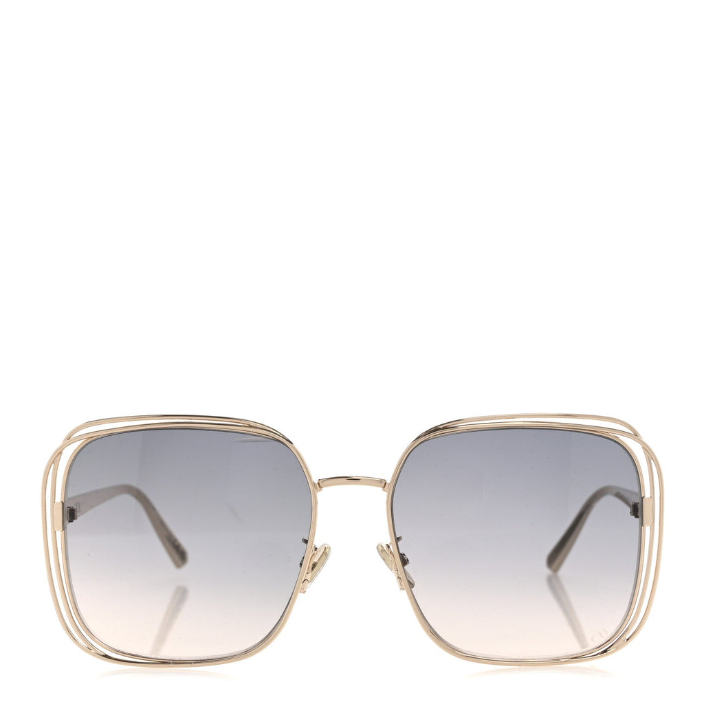 Metal FilDior S1U Square Sunglasses Gold