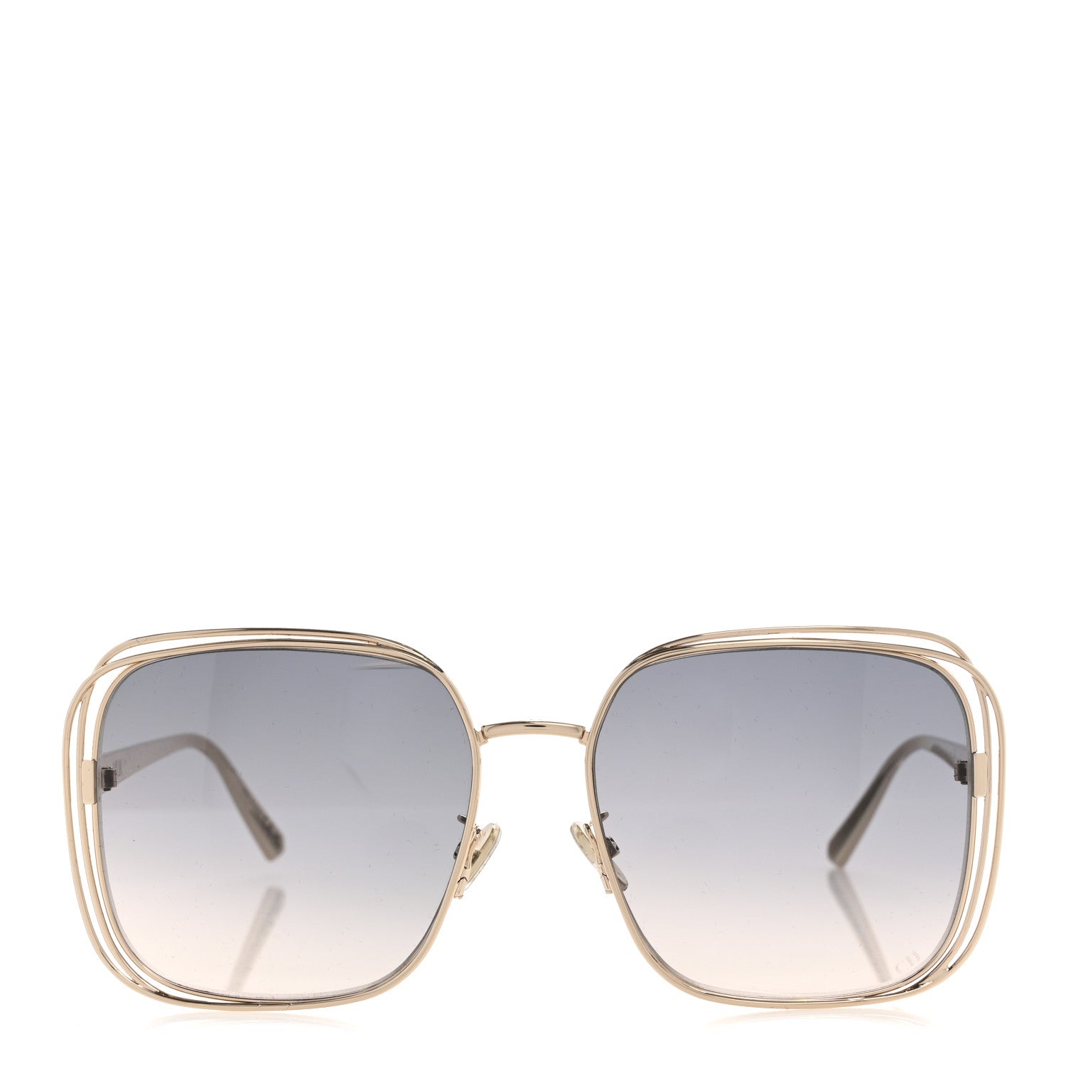 Metal FilDior S1U Square Sunglasses Gold