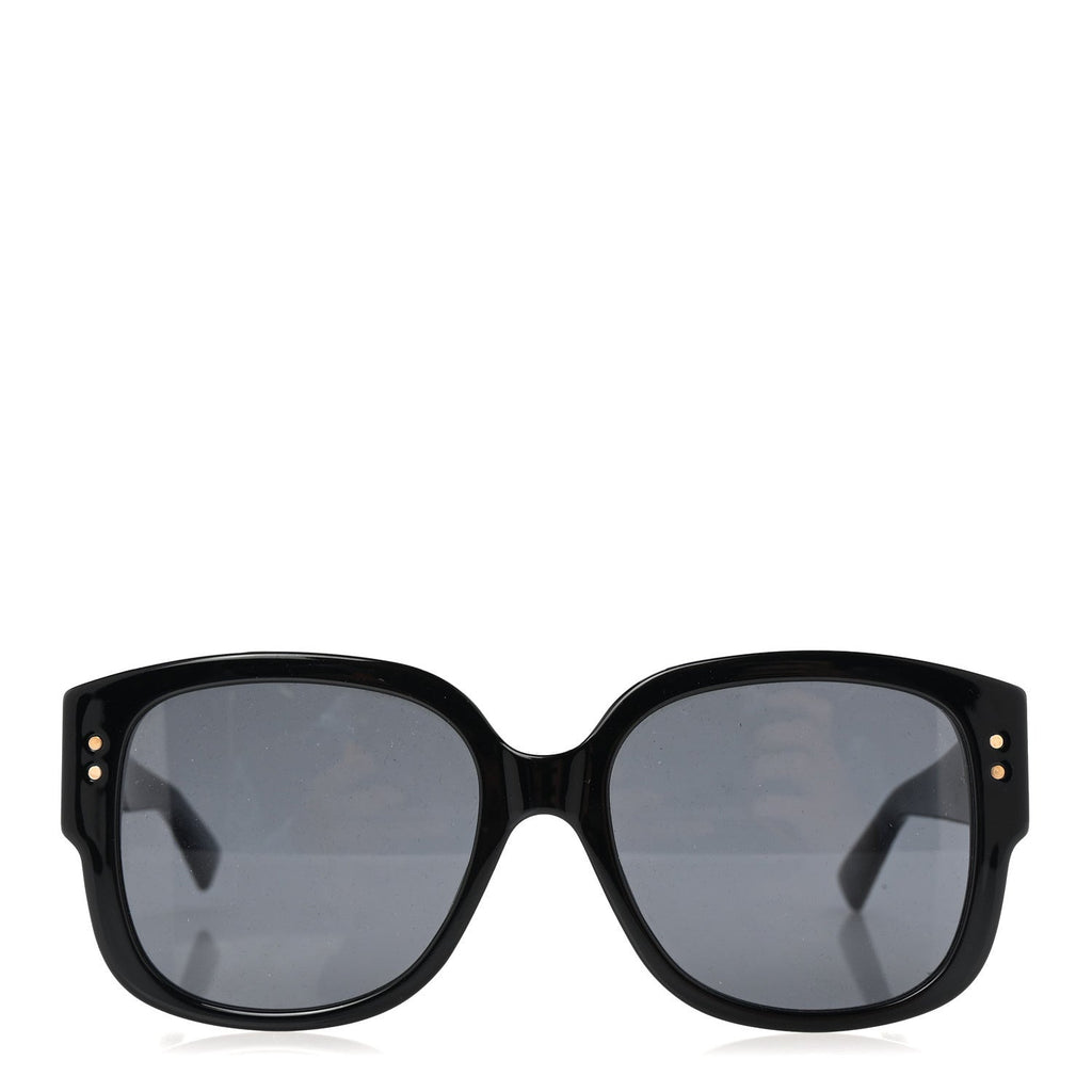 Acetate Cannage Lady Dior Studs 5 Sunglasses Black