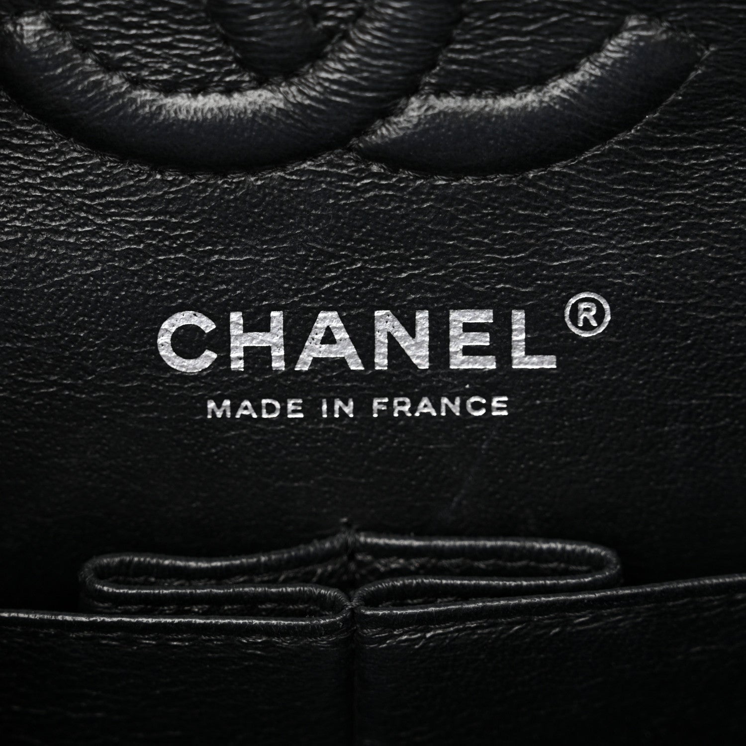 Lambskin Chevron Quilted Small Double Flap Black