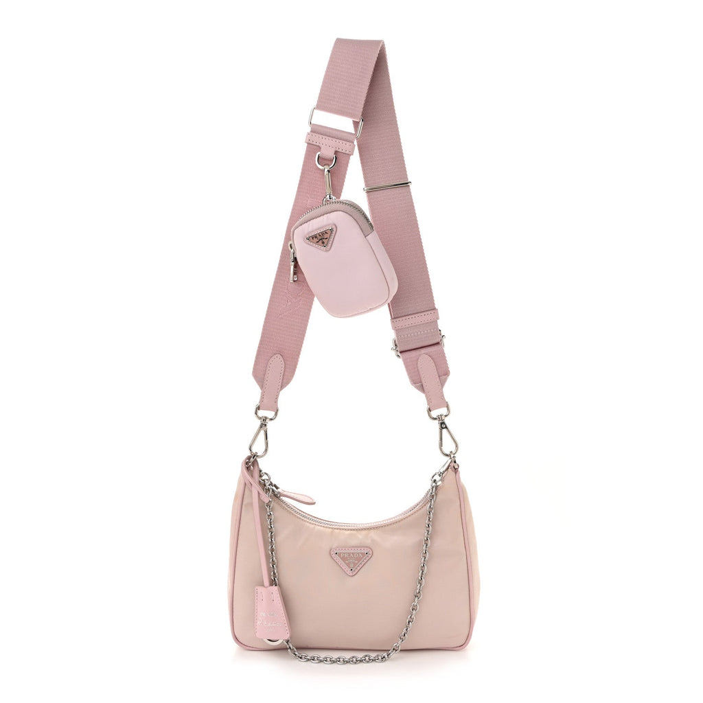 Nylon Re-Edition 2005 Shoulder Bag Alabastro