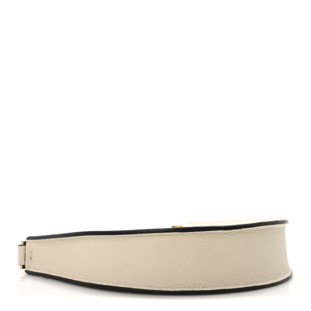 Calfskin Mini Vlogo Hobo Bag White