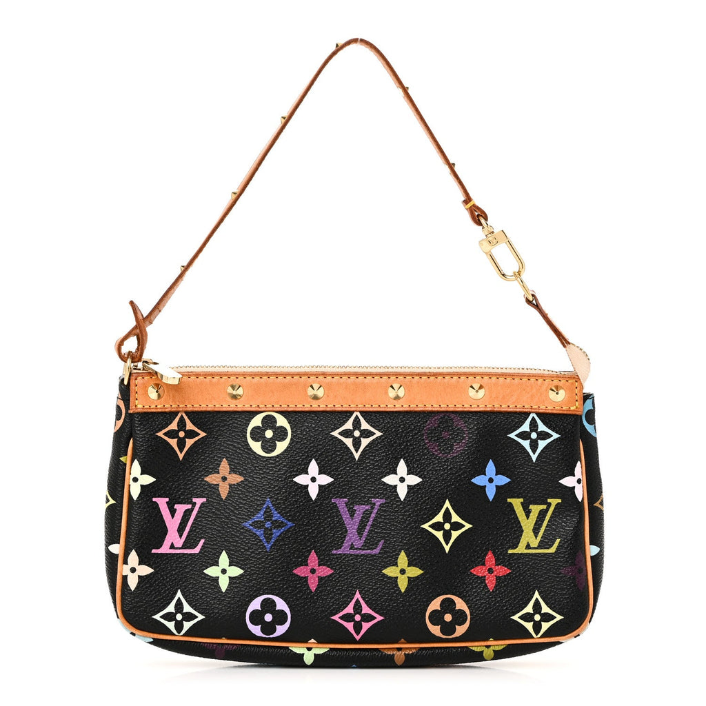 Monogram Multicolor Pochette Accessories Black