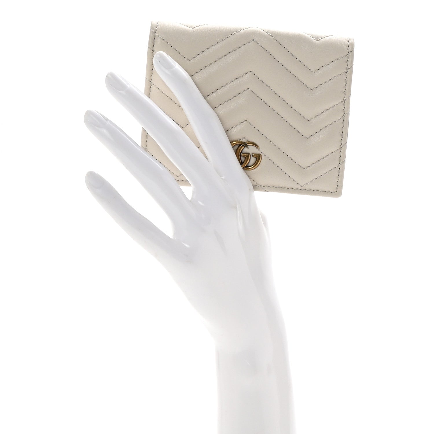 Calfskin Matelasse GG Marmont  Case White