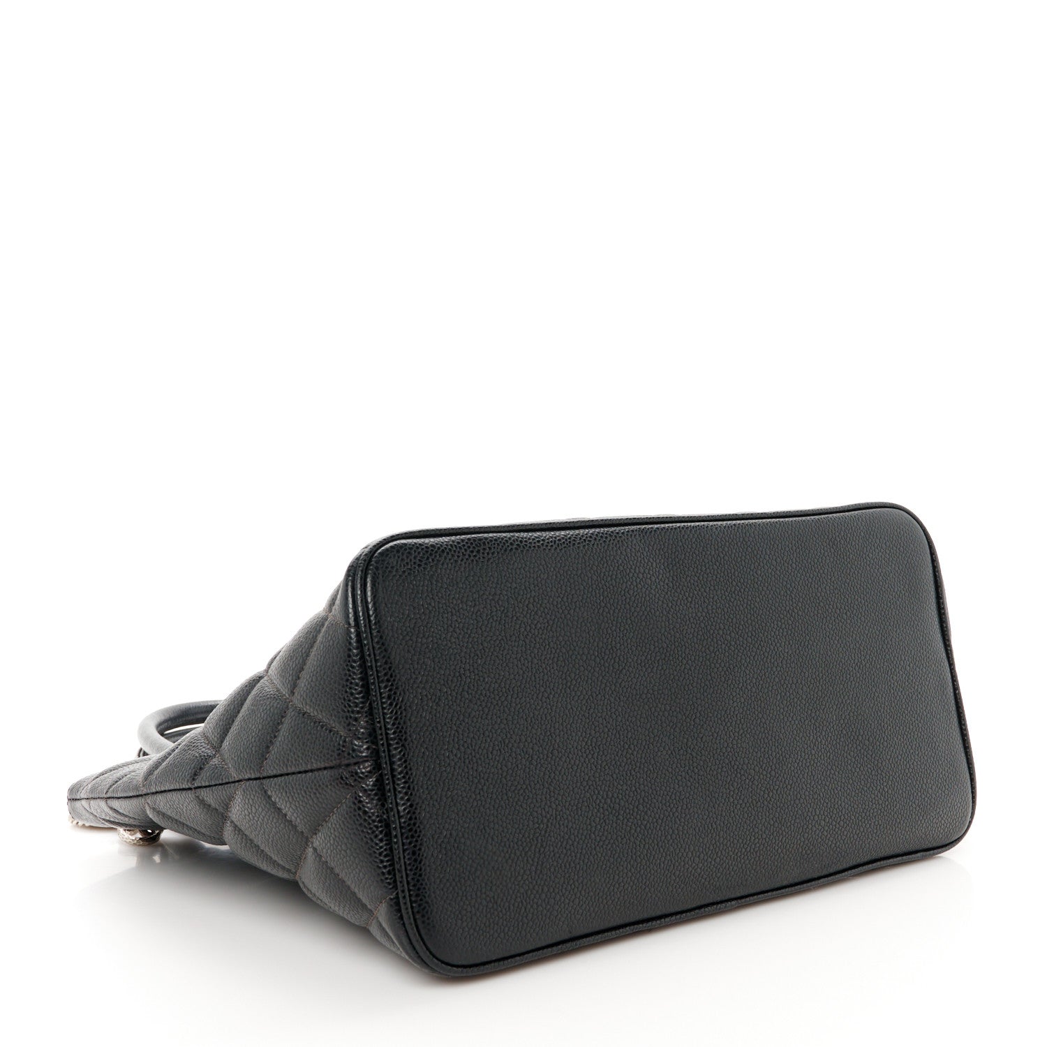 Caviar Quilted Medallion Tote Black