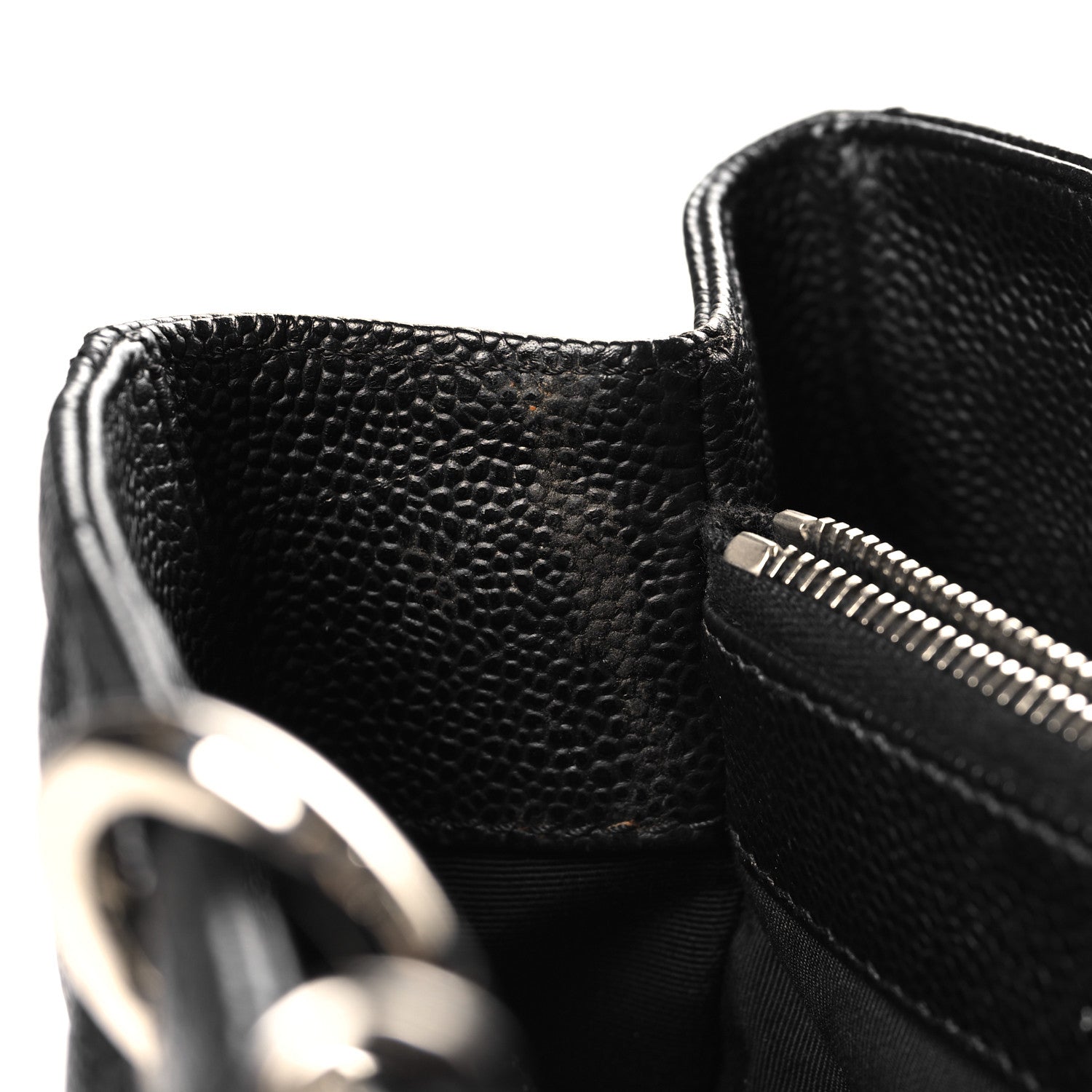 Caviar Quilted Grand Shopping Tote GST Black