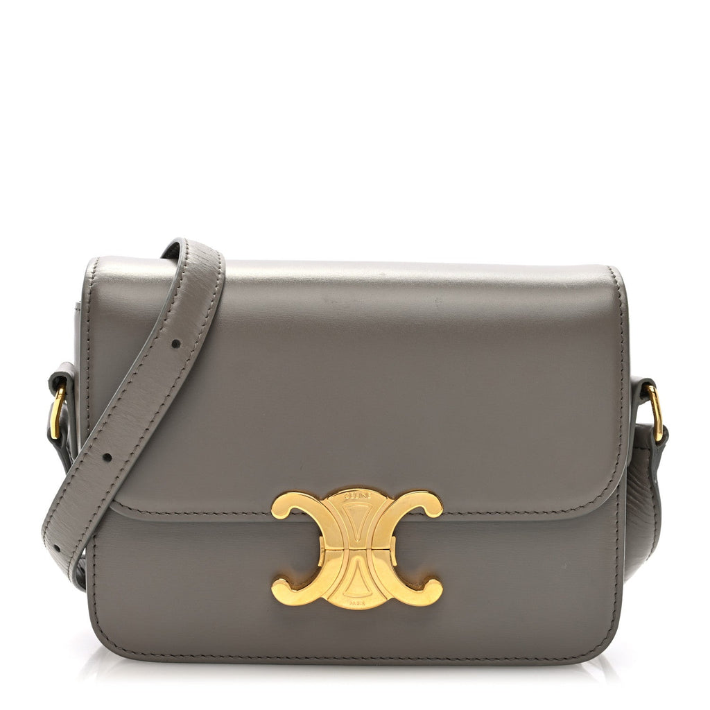 Shiny Calfskin Teen Triomphe Pebble