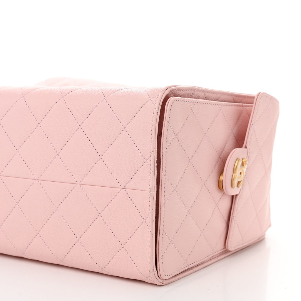 Caviar Quilted Medium Chanel 25 Handbag Pink