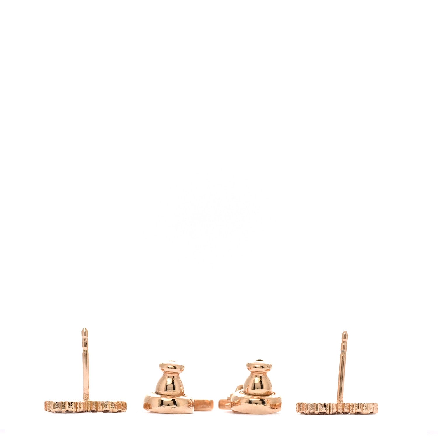 Crystal Diorable Lion Logo Earrings Gold