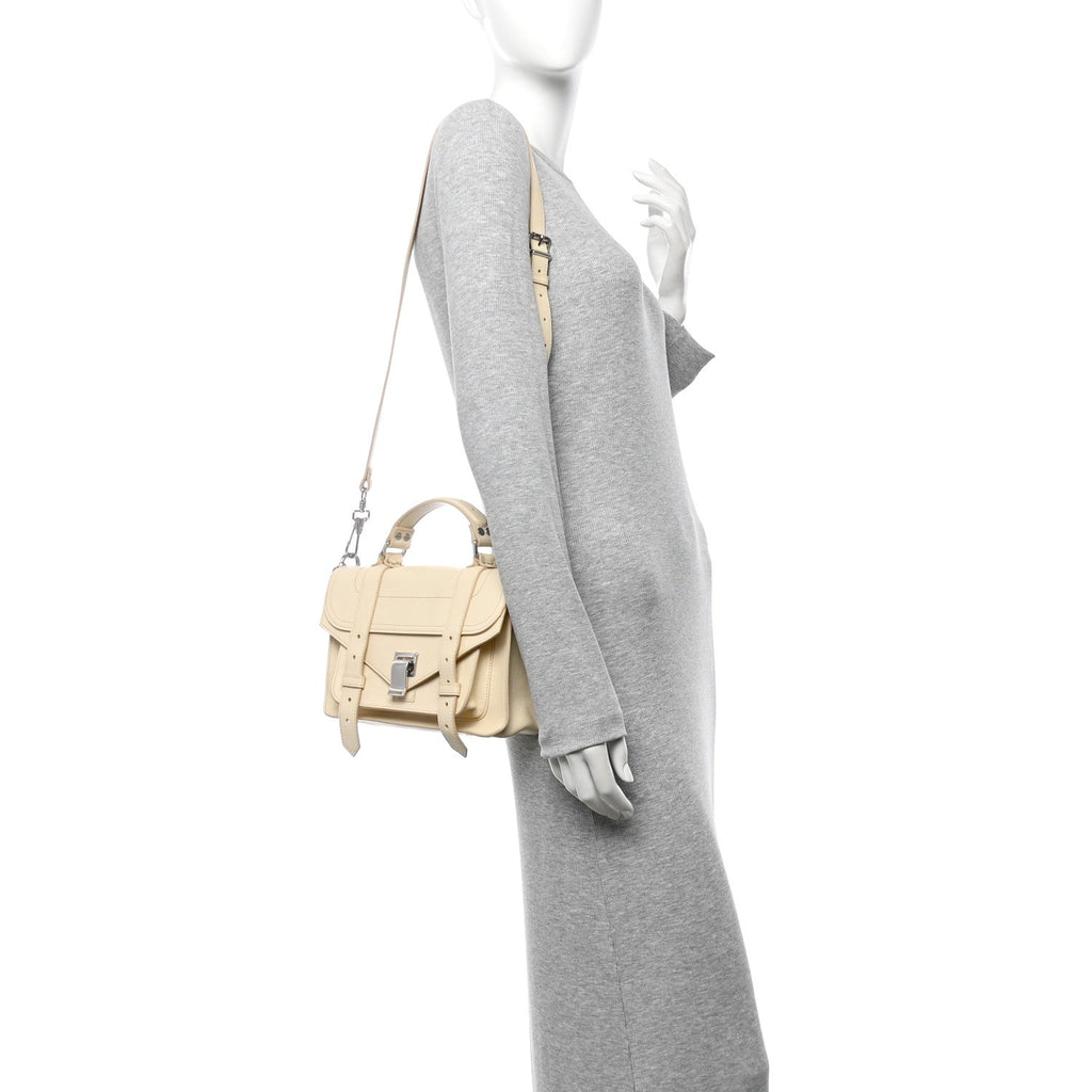 Lambskin Tiny PS1 Satchel Pale Sand