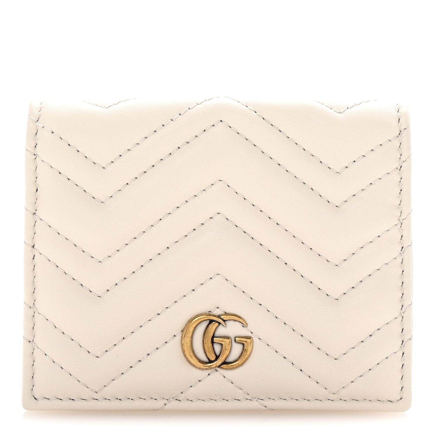 Calfskin Matelasse GG Marmont  Case White