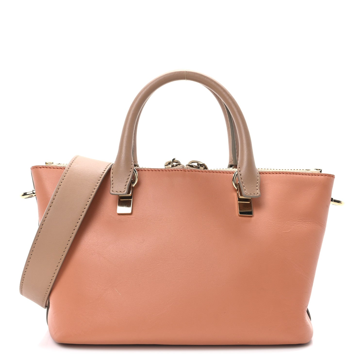 Smooth Calfskin Mini Baylee Tote Pink Nude