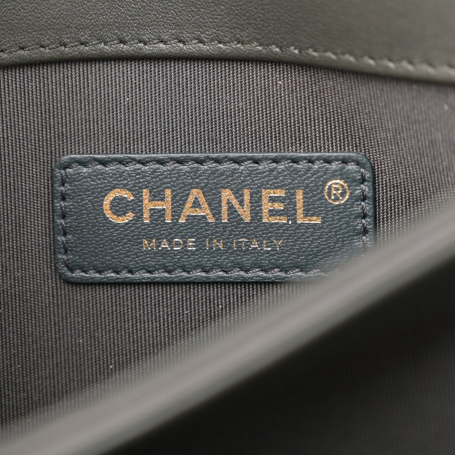 Lambskin CC Antico Flap Dark Khaki