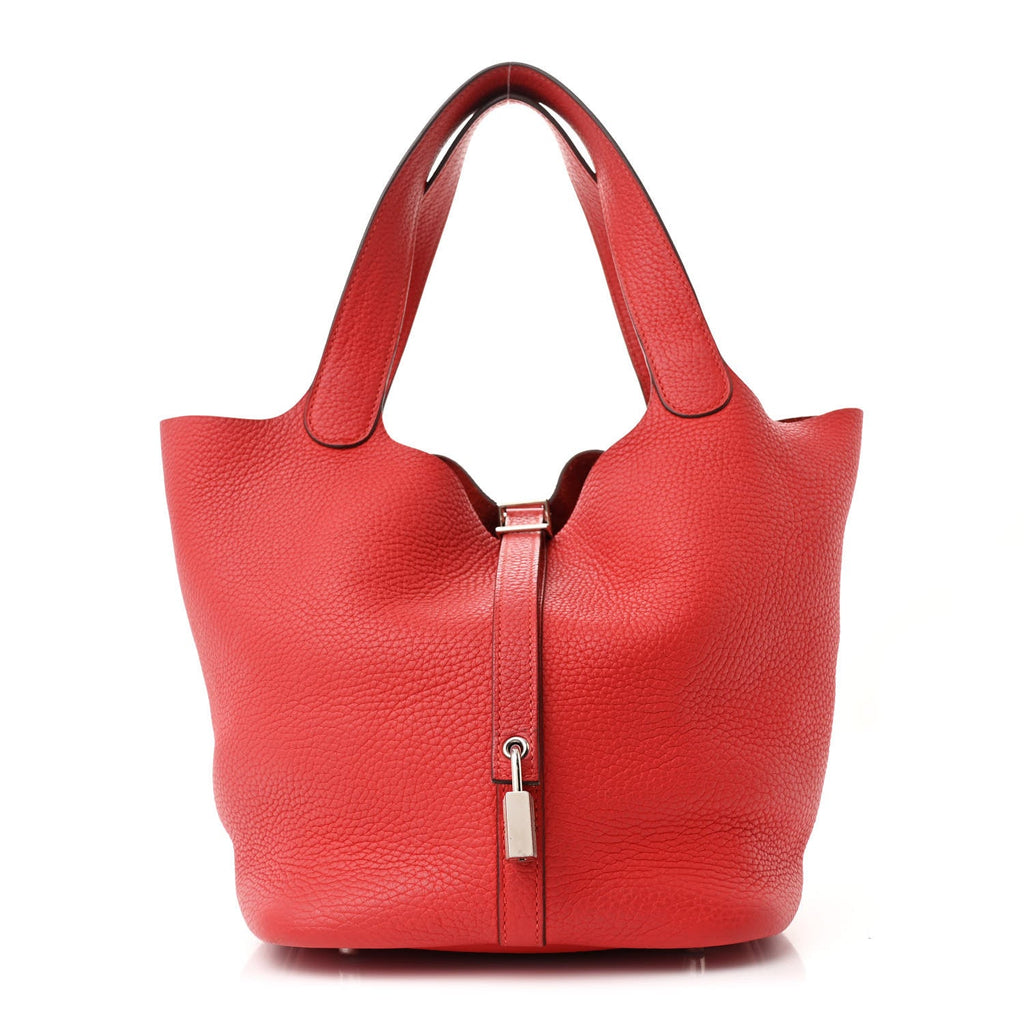Taurillon Clemence Picotin Lock 22 MM Rouge De Coeur