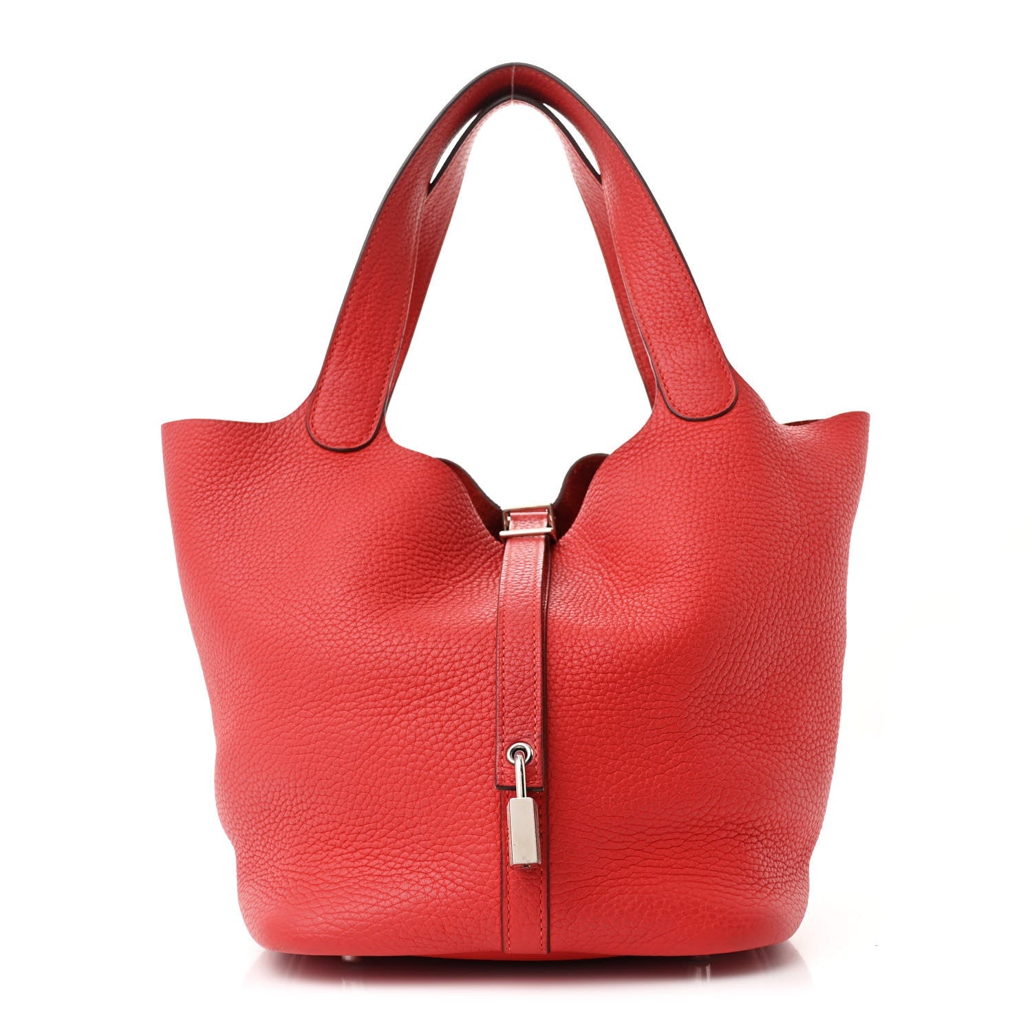Taurillon Clemence Picotin Lock 22 MM Rouge De Coeur