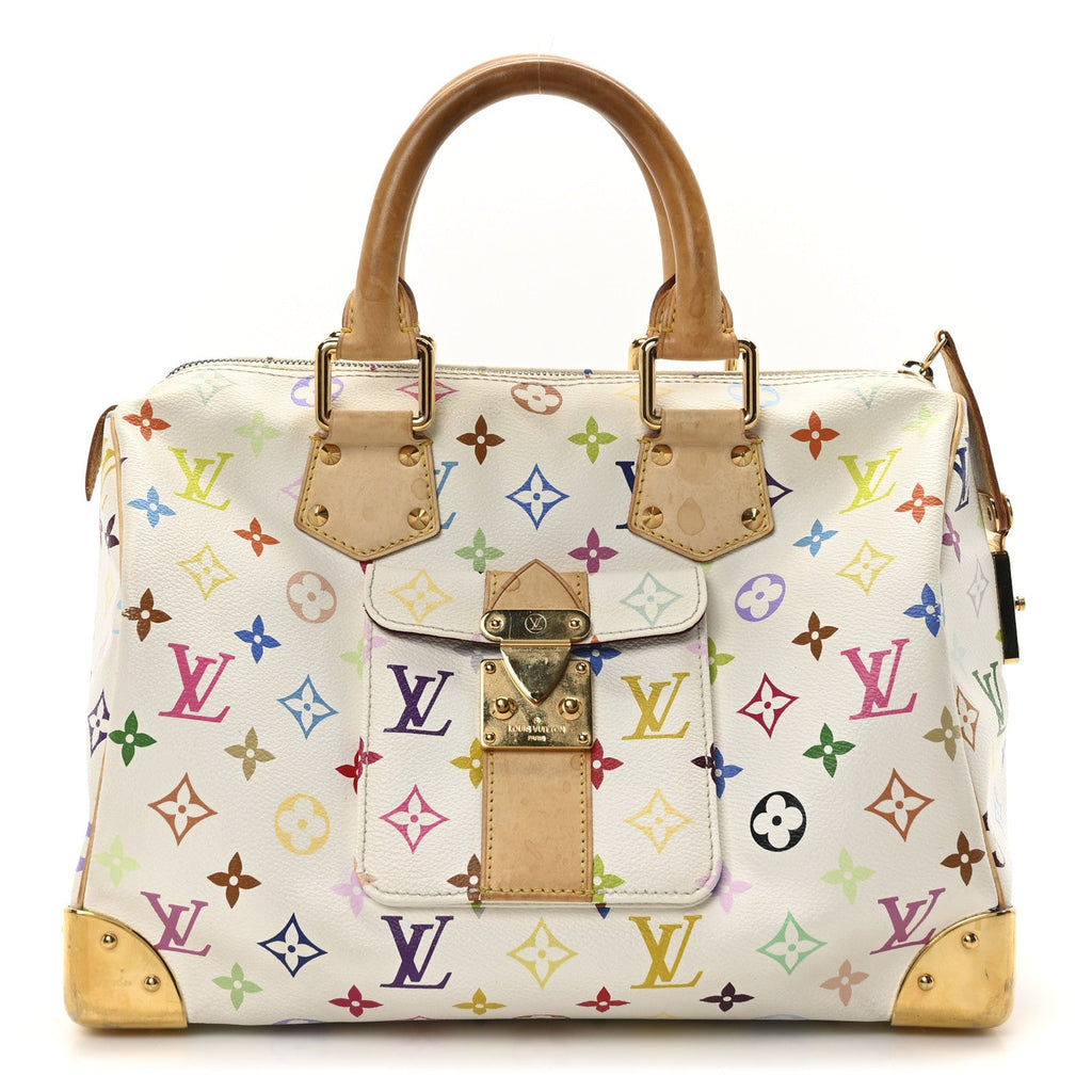 Monogram Multicolor Speedy 30 White