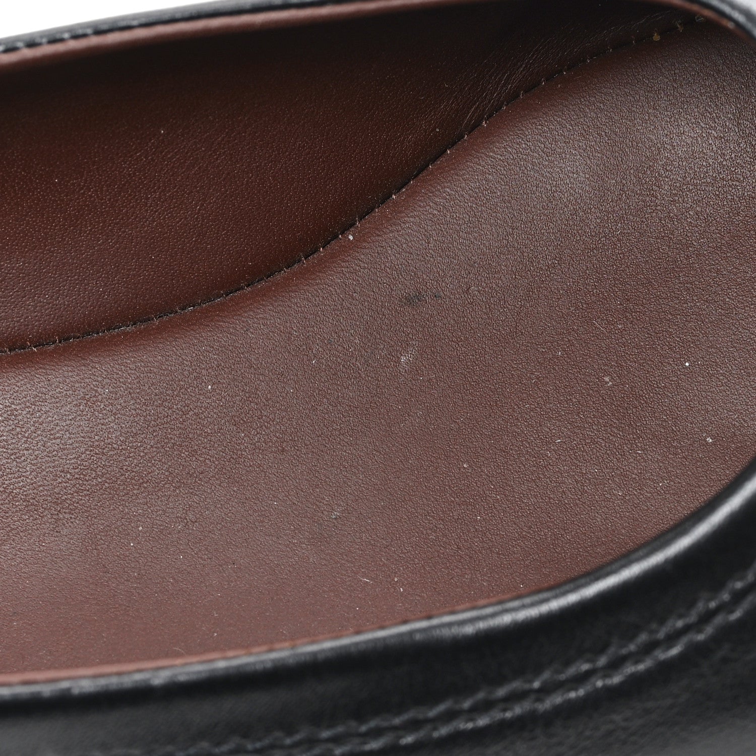 Lambskin Cap Toe CC Uniform Ballerina Flats 38.5 Black