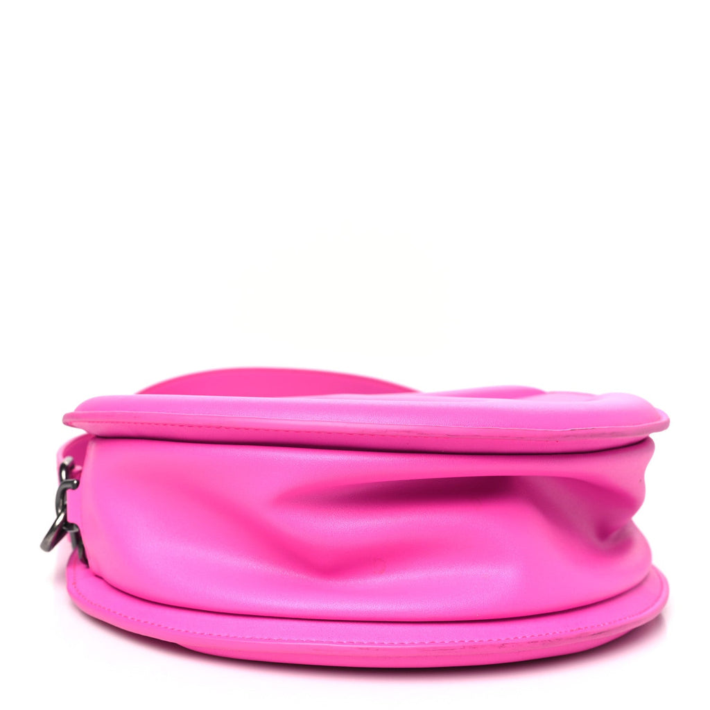 Vegan Leather Round Circle Bag Azalea
